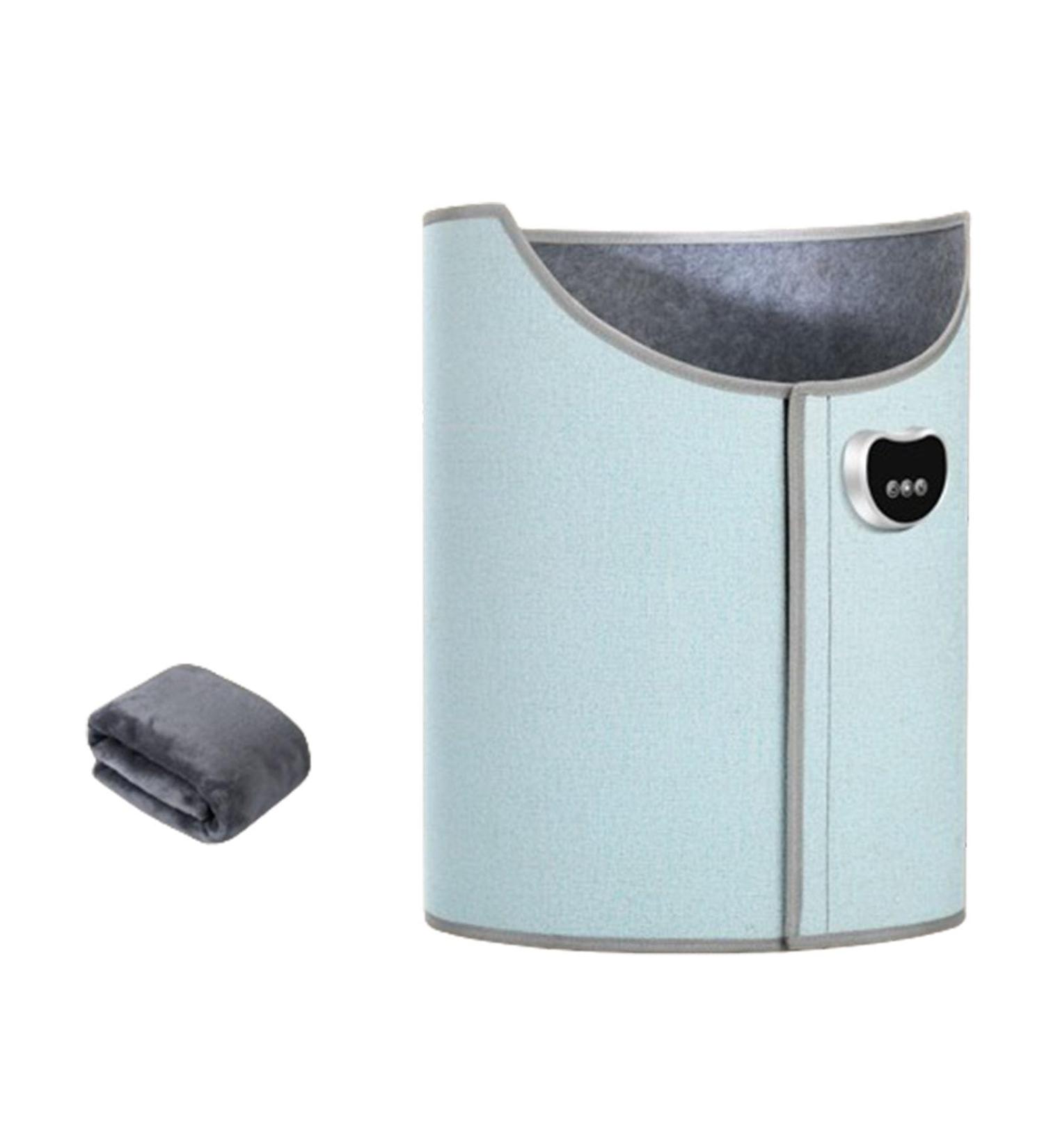Caulo Round Foot Warmer - 160W Temperature Display Thermostat & Timer | Automatic Shutdown | Ideal for Home & Office Use (Blue) - Buy Online on GoSupps.com