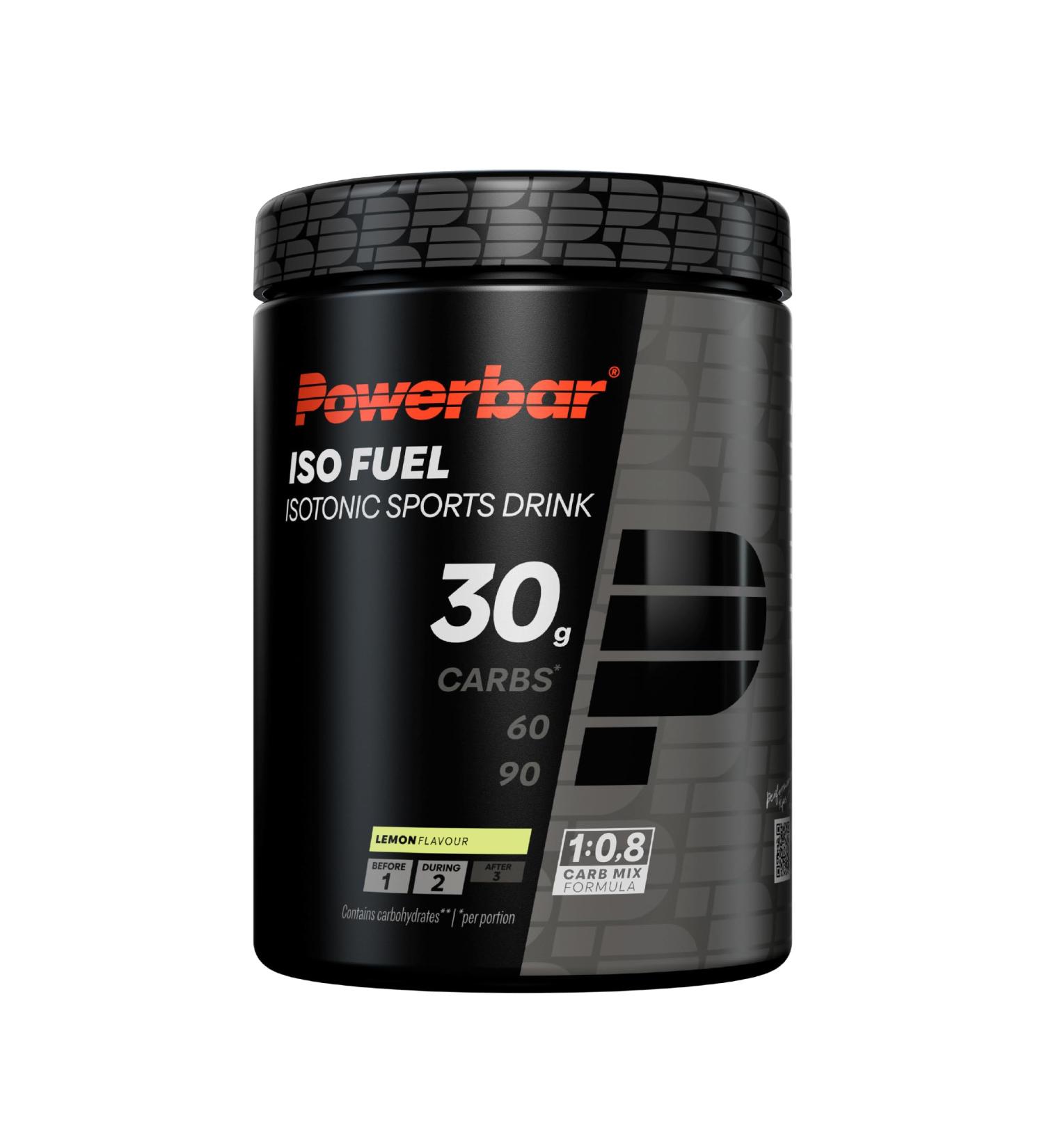 Powerbar Black Line Iso Fuel 30 Lemon 608g - Vegan Isotonic Sports Drink for Optimal Hydration - Buy Online on GoSupps.com