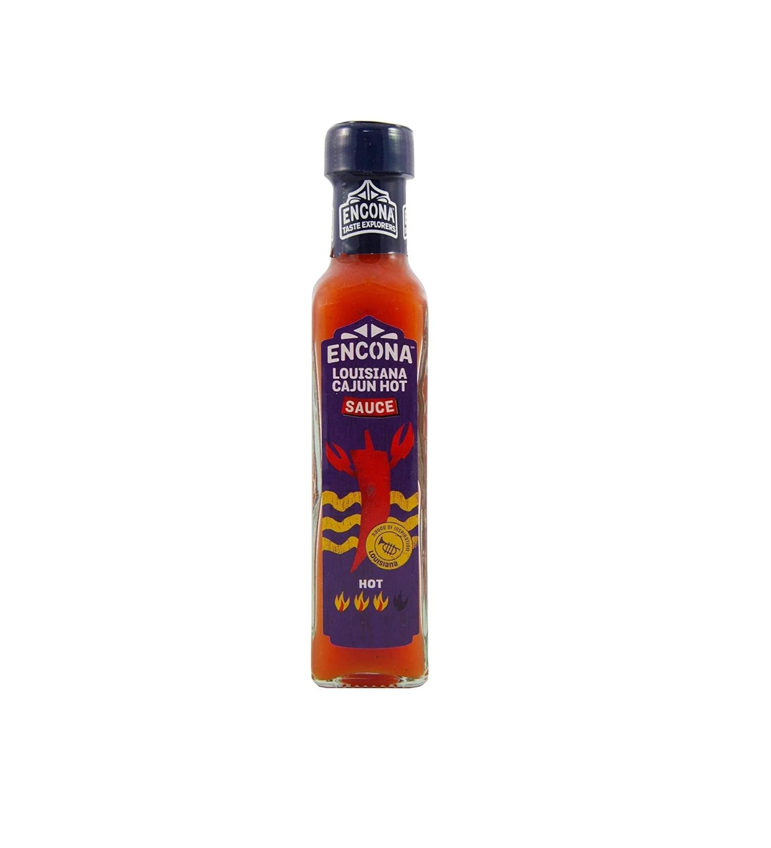 Encona Louisiana Cajun Hot Sauce 142ml Box of 6-Fd