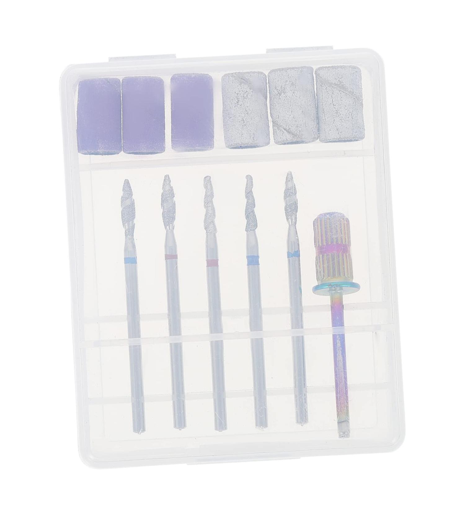 Healeved 1 Set Nail Polisher Nail Bits Acrilic Manicure Drill Bits Nail Grinding Heads Electric Pedicure Kit Power Rotary Tools Extension Nail Driller Nail Grinders Nail File Corundum Boxed - Buy Online on GoSupps.com