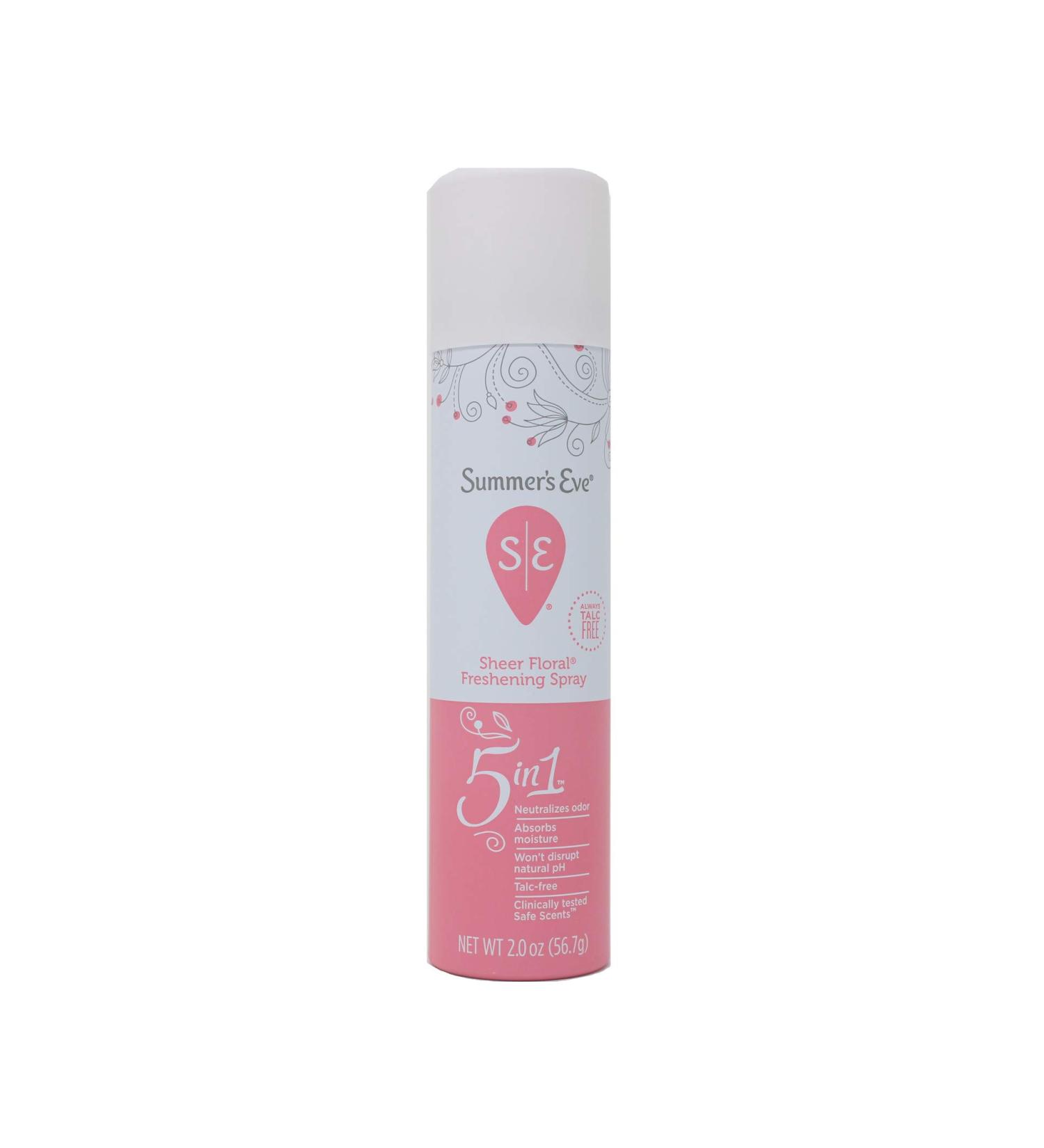 Summer's Eve Freshening Spray 2oz Sheer Floral - Pack of 1 | Feminine Hygiene - Buy Online on GoSupps.com