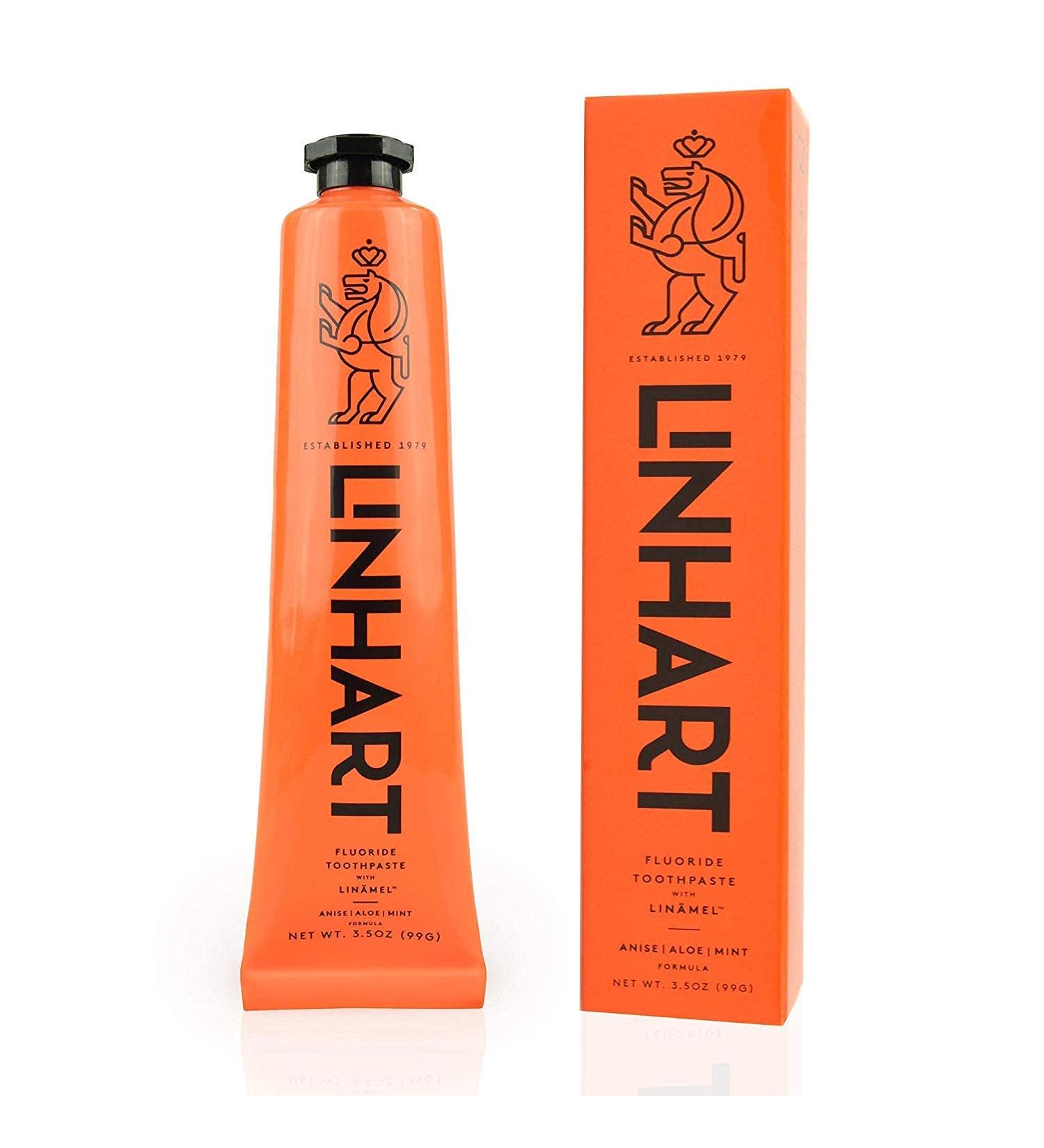 LINHART Whitening Toothpaste - Enamel Strengthening Natural & Organic with Mint Flavor - 3.4 oz - Buy Online on GoSupps.com