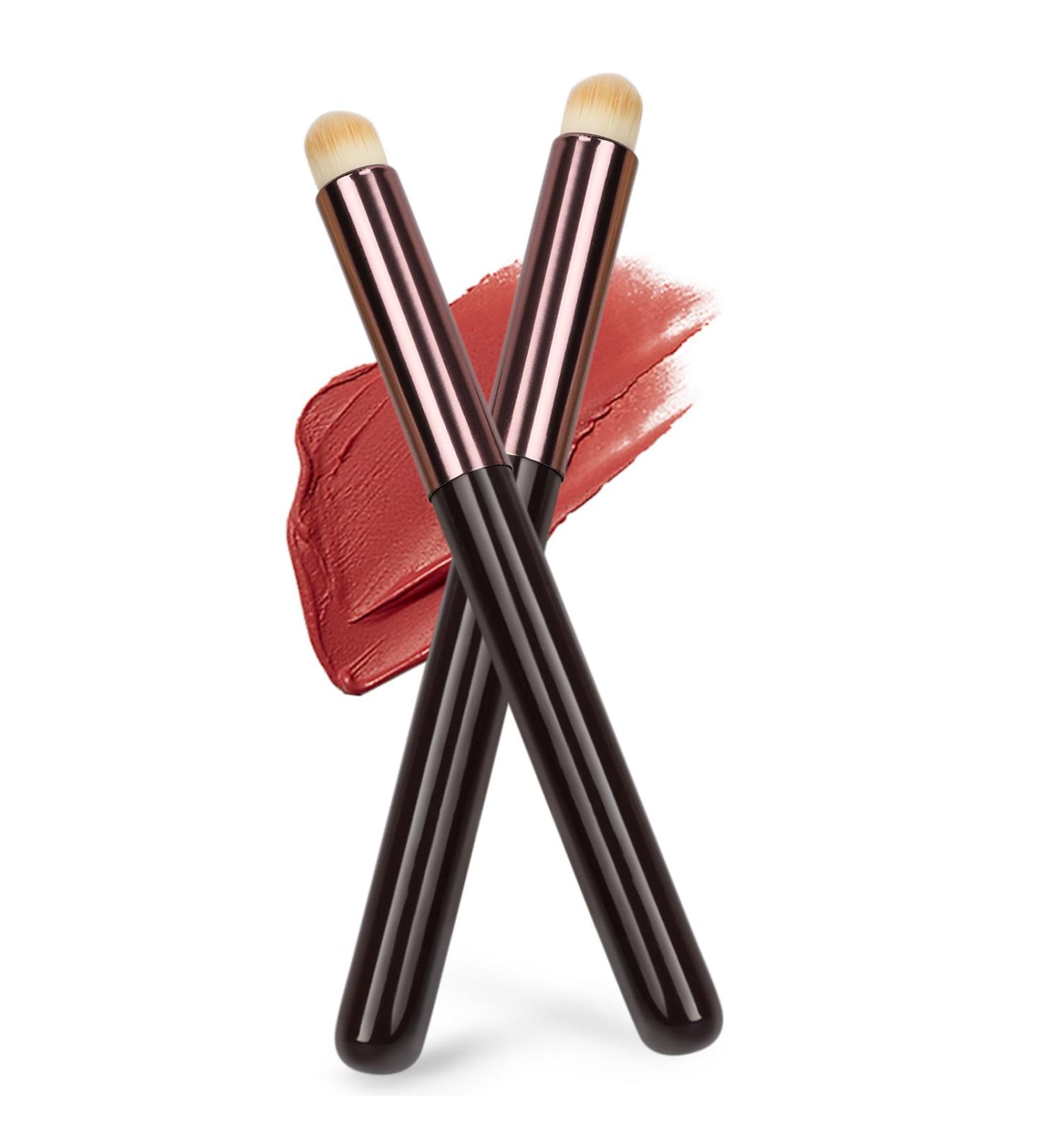 Simfree 2 Pieces Lip Brushes Lip brush for lipstick Lip Blending Brush with Lid Lip Brush Applicator with Cap Retractable brushes Portable Lip Liner Brush Lip Gloss Eyeshadow Smudge Brush - Buy Online on GoSupps.com