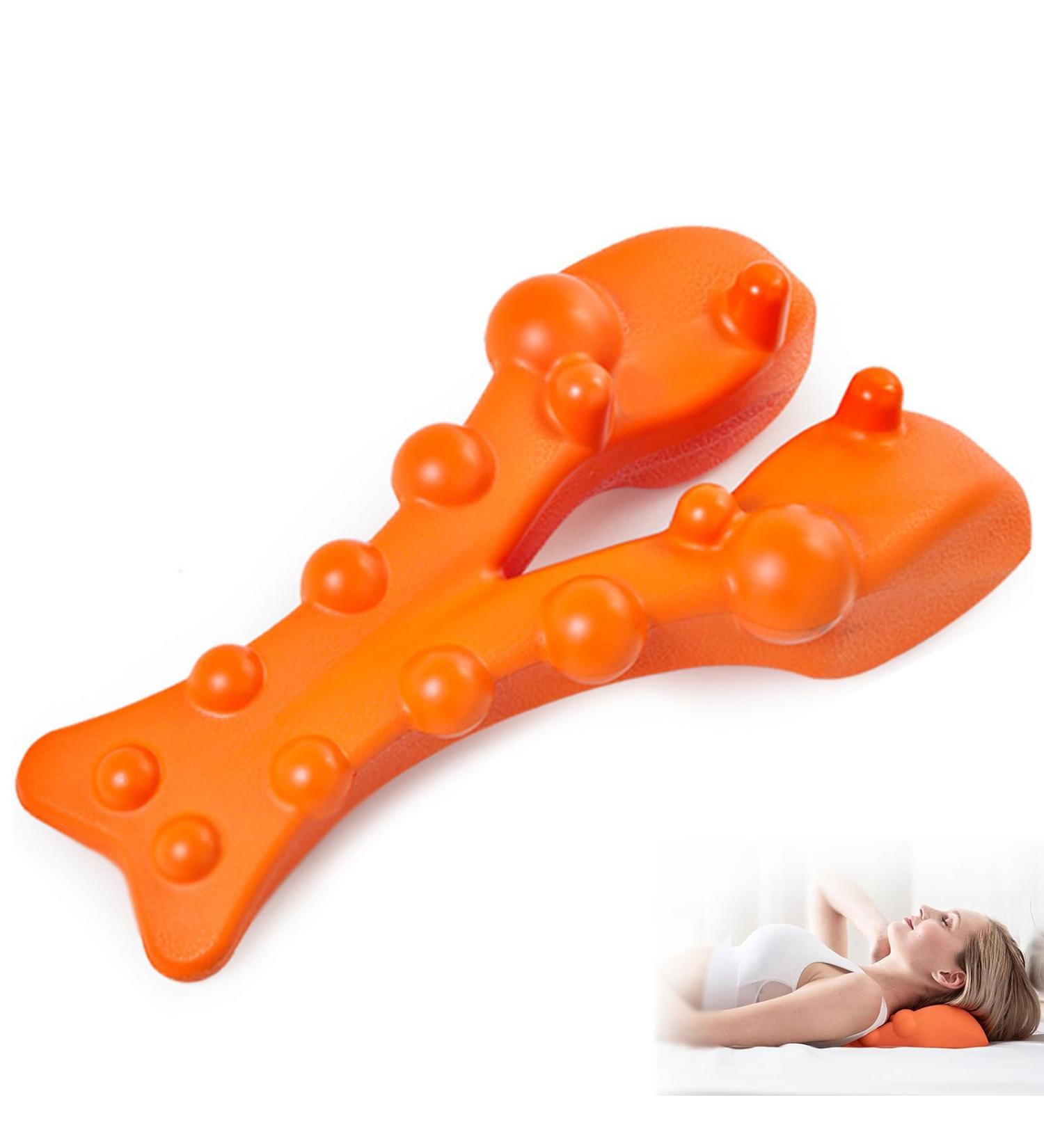 Fonwujiot Neck Massager | Cloudy Neck Relief & Back Extensor Therapy | Trigger Point Muscle Massage for Tiredness Relief - Buy Online on GoSupps.com