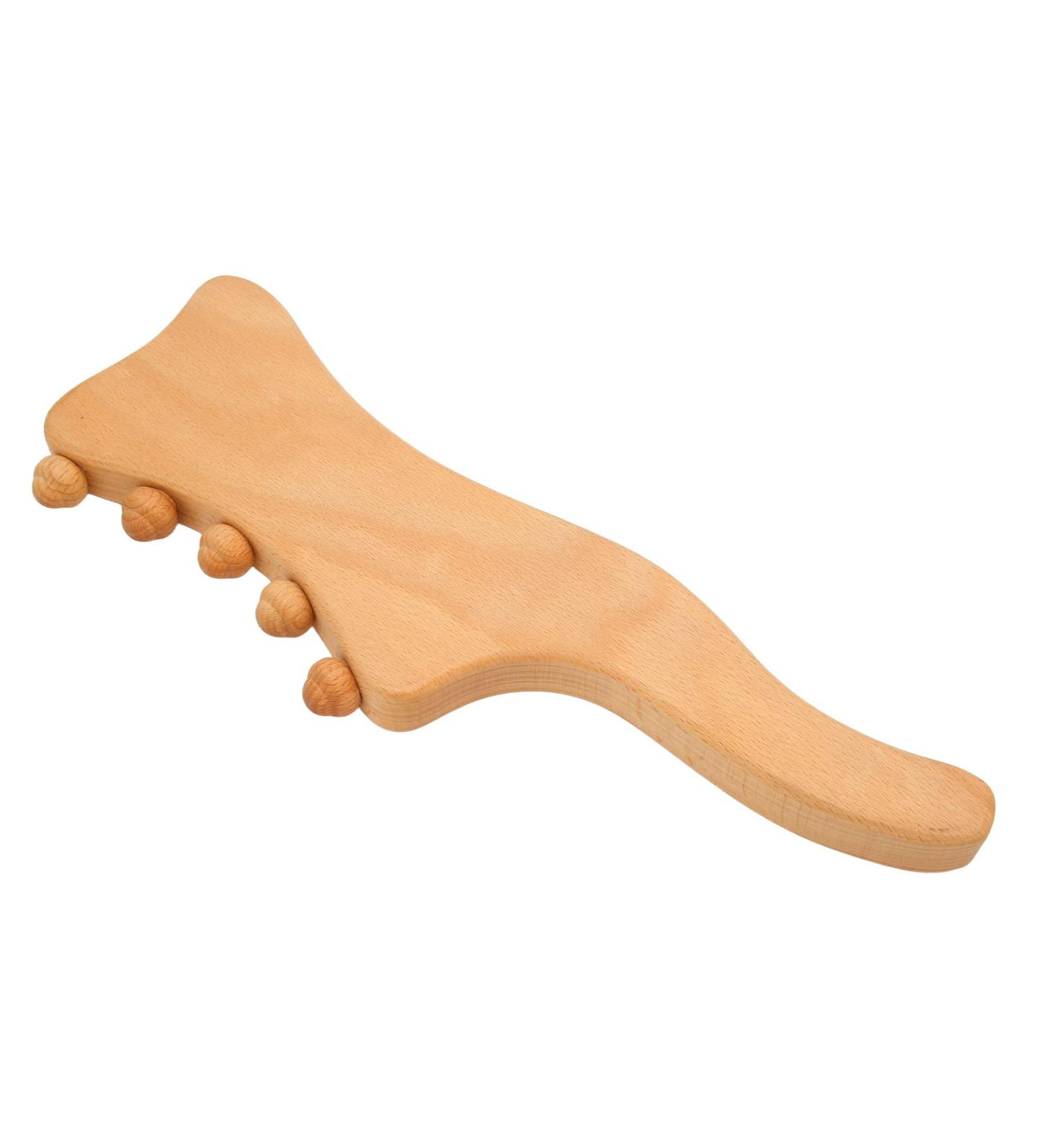 LUQEEG Wooden Therapy Massage Tools - GUA SHA & Hand Massager | Relief for Neck Body Pain & Muscle Tension - Buy Online on GoSupps.com