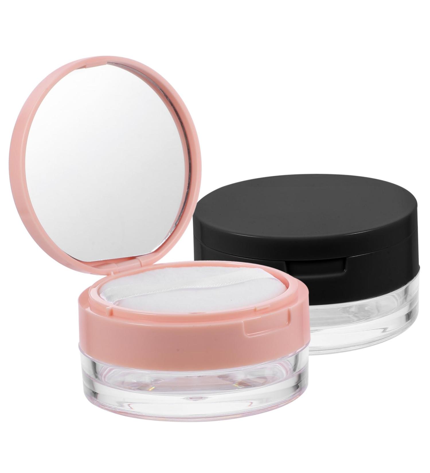 PLAFOPE 2pcs Portable Powder Box Makeup Sponge Holder Makeup Foundation Empty Foundation Compact Kit Plastic - Buy Online on GoSupps.com