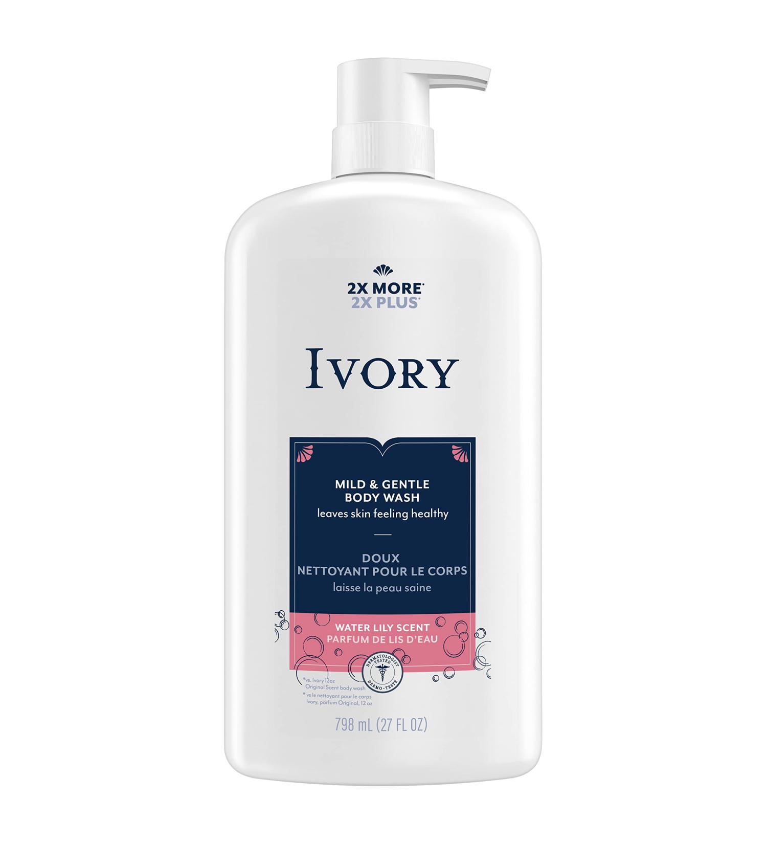 Ivory Mild & Gentle Body Wash Water Lily Scent 27 Fl Oz