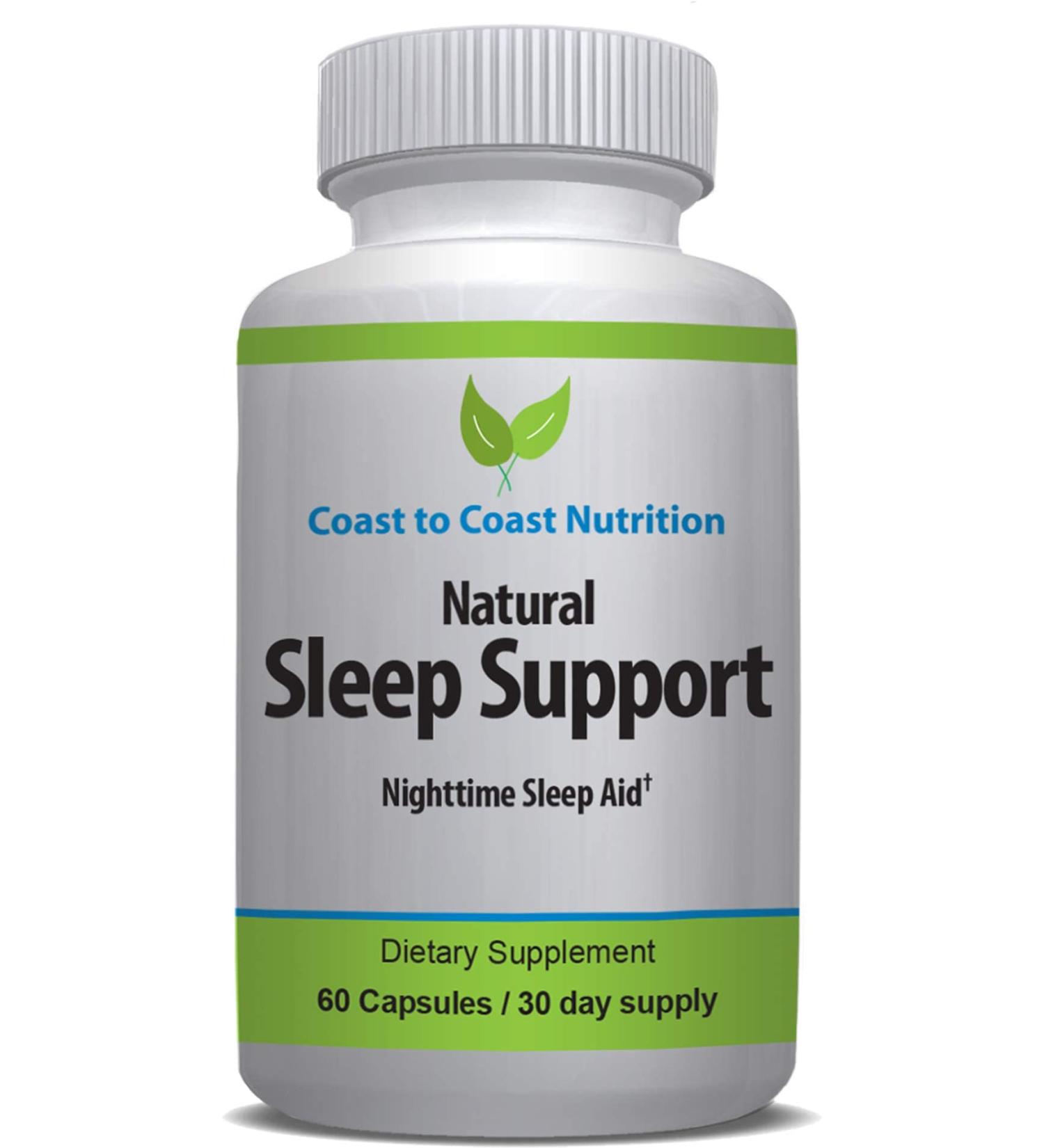 Sleep Support Supplement 60 Capsules with L-Tryptophan GABA Chamomile Melatonin 10 mg + Proprietary Sleep Formula Blend. Sleep Better Sleep Longer and Wake Refreshed. 30 Day Supply - Buy Online on GoSupps.com