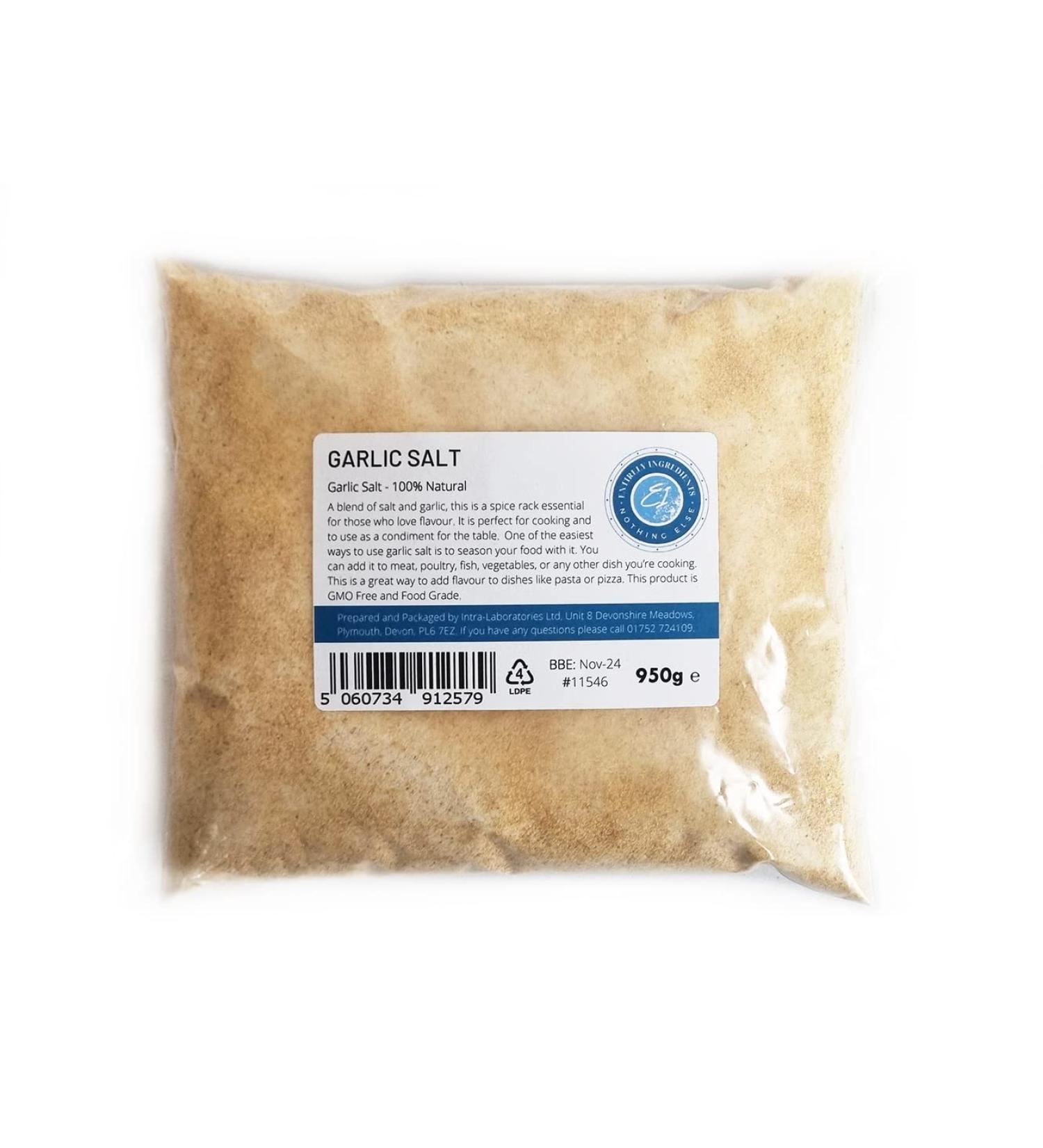 Entirely Ingredients Garlic Salt 950g - Selected for the Premium Quality - Premium Food Grade - Buy Online on GoSupps.com