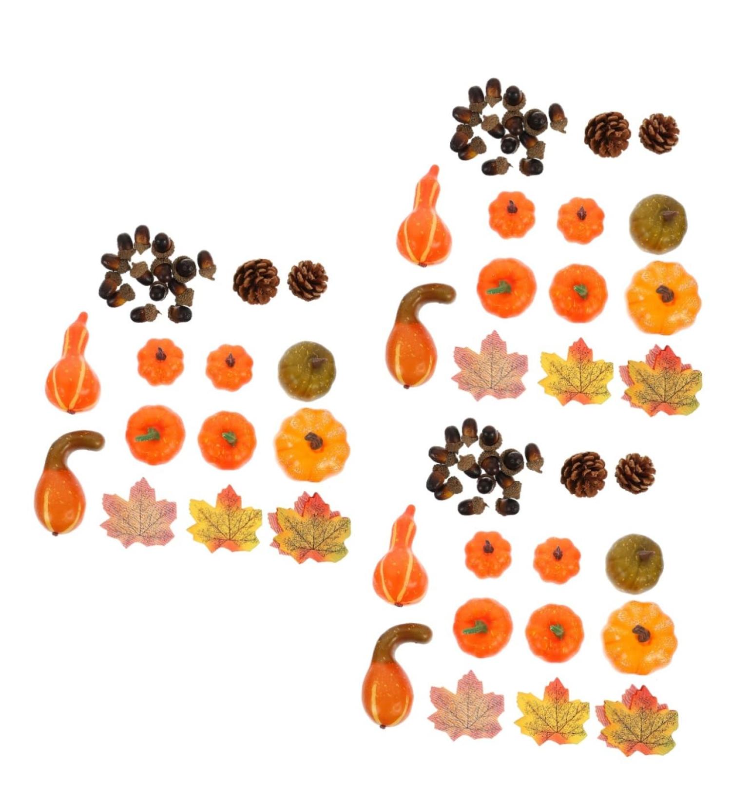 ABOOFAN 3 Sets Pumpkin Maple Decoration Maple Leaf Ornaments Realistic Pumpkin Harvest Pumpkin Decor Fake Pinecones Fake Acorns Halloween Props Party Decorations Artificial Foam Reward - Buy Online on GoSupps.com