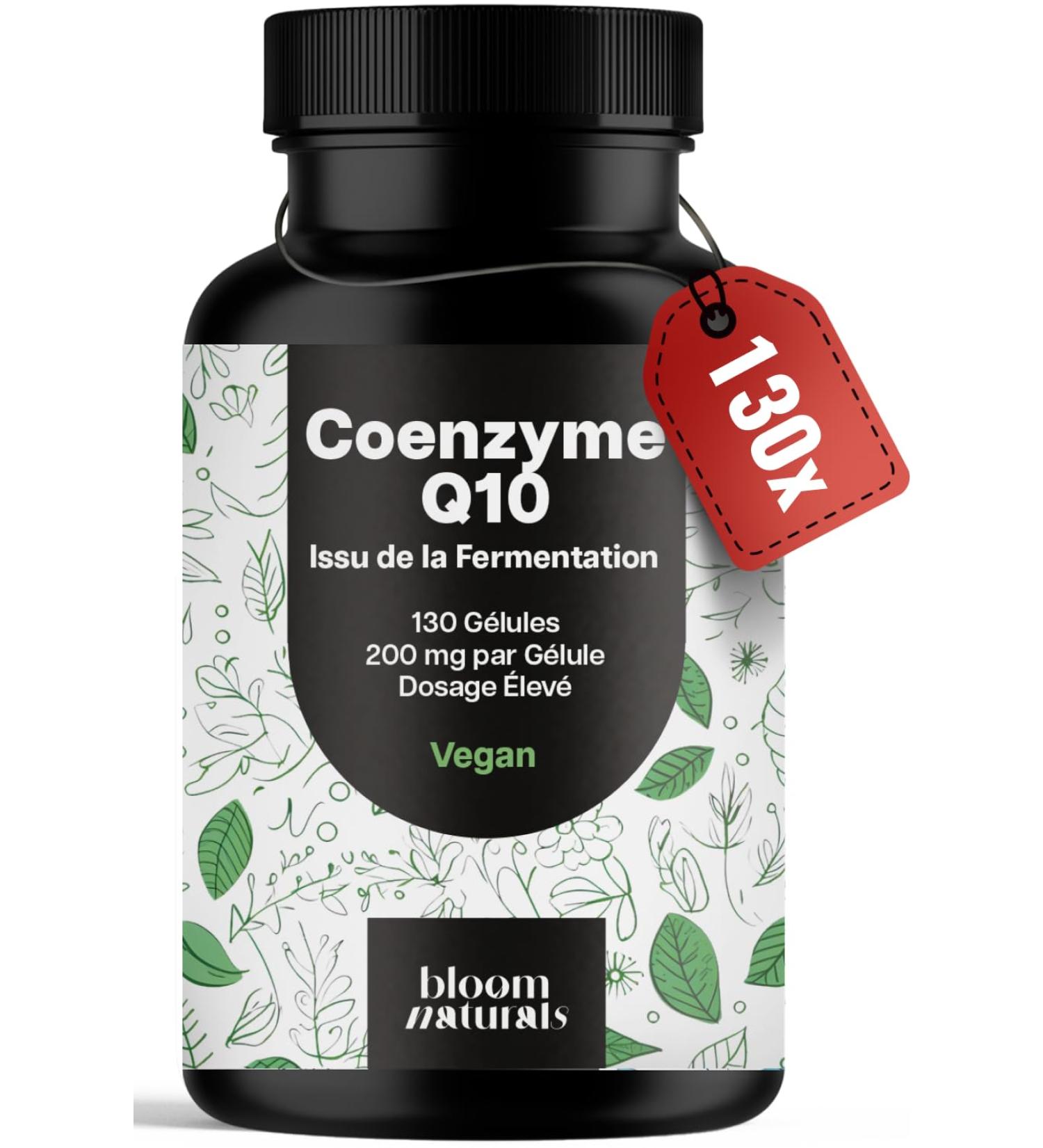 Coenzyme Q10 200mg - 130 G lules - Issu de la Fermentation Vegan - Produit en Allemagne - Coq10 - Test en laboratoire - Buy Online on GoSupps.com