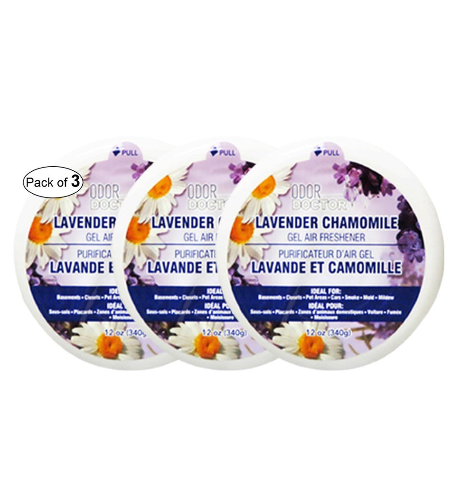 Odor Doctor Gel Air Freshener- Lavender Chamomile (340g) (Pack of 3)