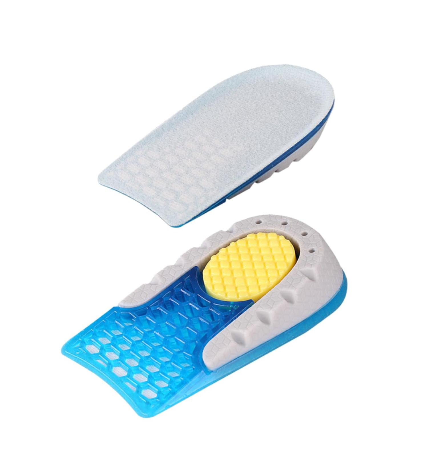FRCOLOR Height Increasing Insoles - Women's Elevator Heel Sneakers | Invisible Blue Velvet Boost | 12.7x6.3x3.5CM - Buy Online on GoSupps.com