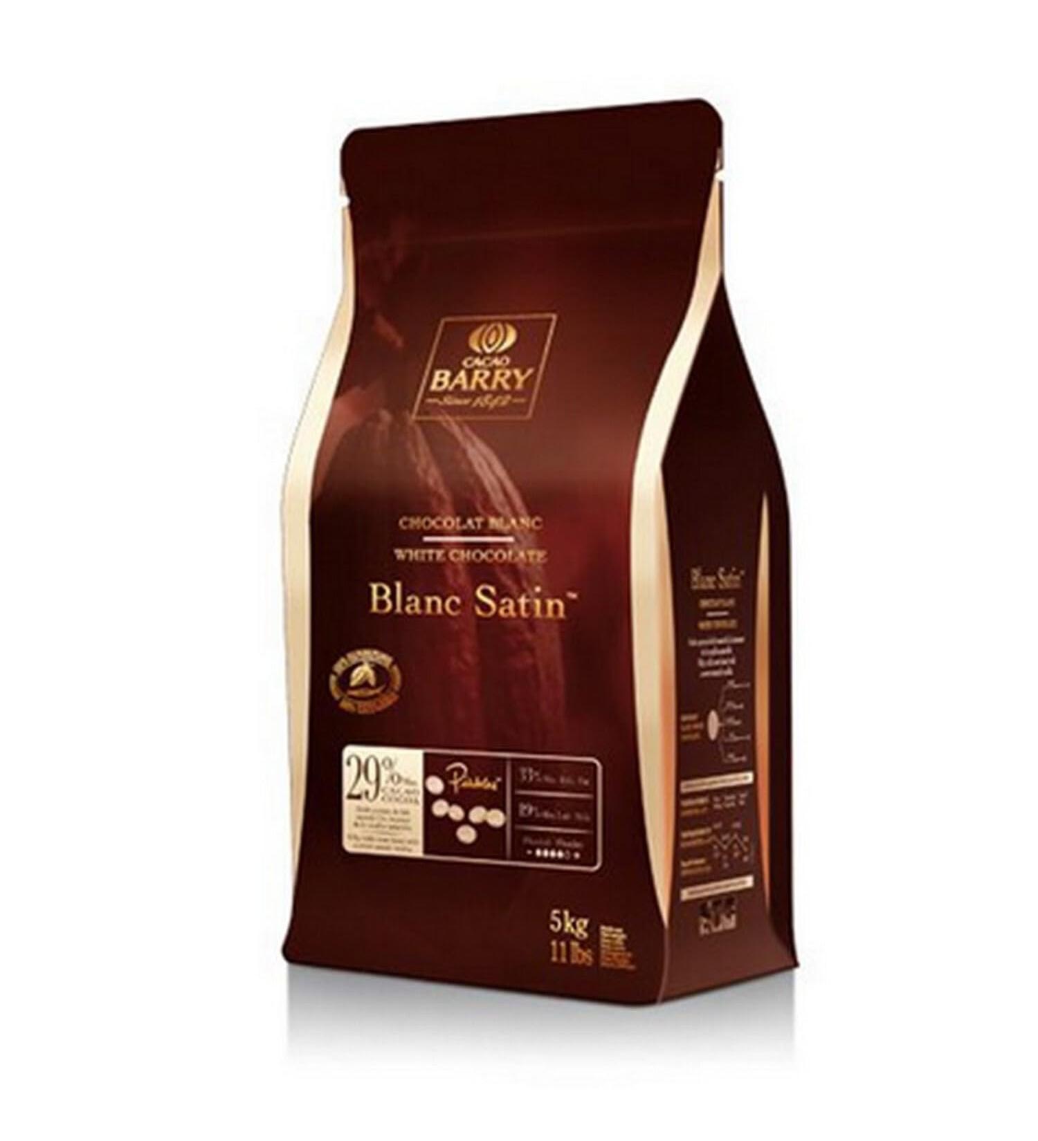 Cocoa Barry White chocolate Satin 29.2% 5 kg