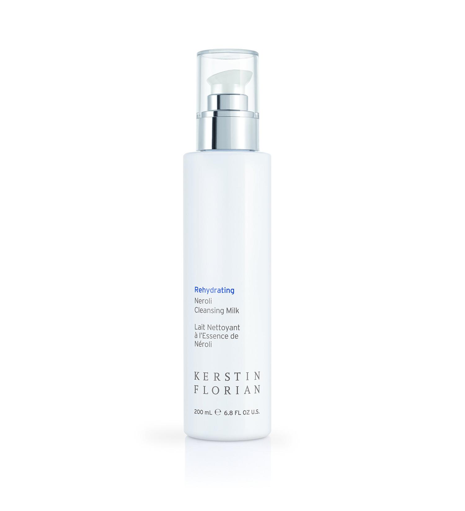 Kerstin Florian Rehydrating Neroli Cleansing Milk Gentle Makeup Remover and Face Wash for Normal to Sensitive Skin (6.8 fl oz)