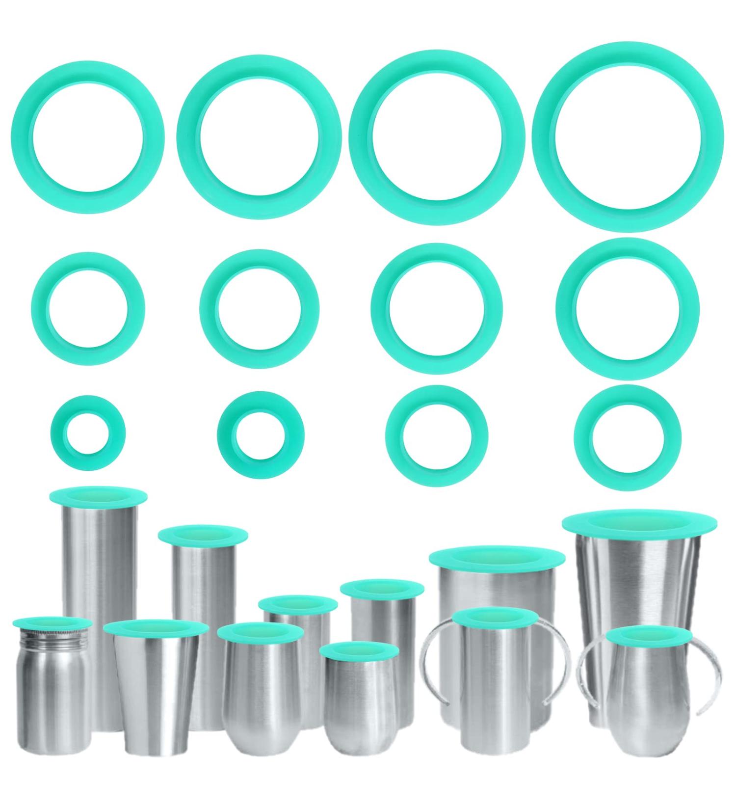 ZOCONE 12PCS Silicone Tumbler Shields for Epoxy Tumbler - Multi-Size Protector for Spray Paint & Resin - Tumbler Making Supplies - Buy Online on GoSupps.com