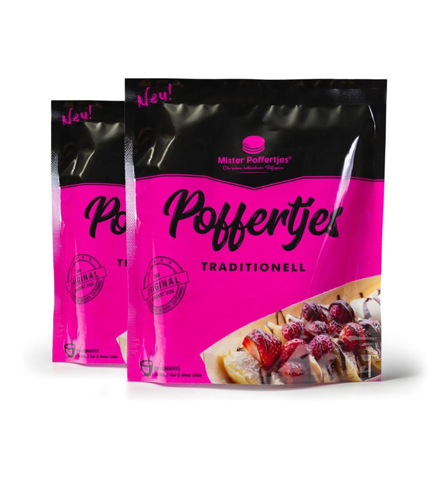 MISTER POFFERTJES Pancake Mix - Authentic Dutch Mini Pancakes for Home | Pack of 2 | International Shipping - Buy Online on GoSupps.com