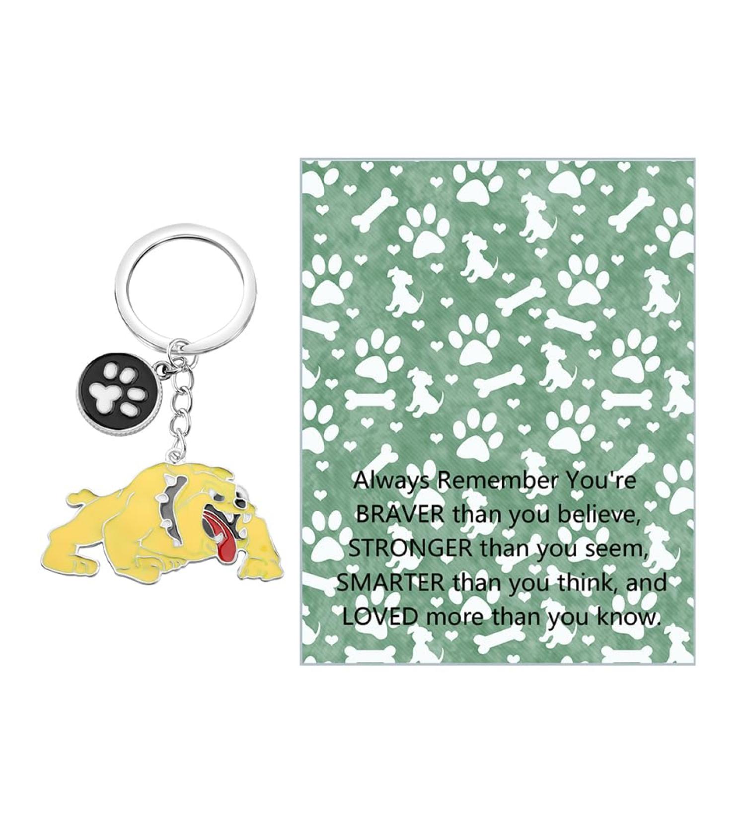 Ensianth Dog Keychain | Perfect Gifts for Dog Lovers | Puppy Paw Print Keyring for Dog Owners | Ideal Present for Dog Moms & Dads - Buy Online on GoSupps.com