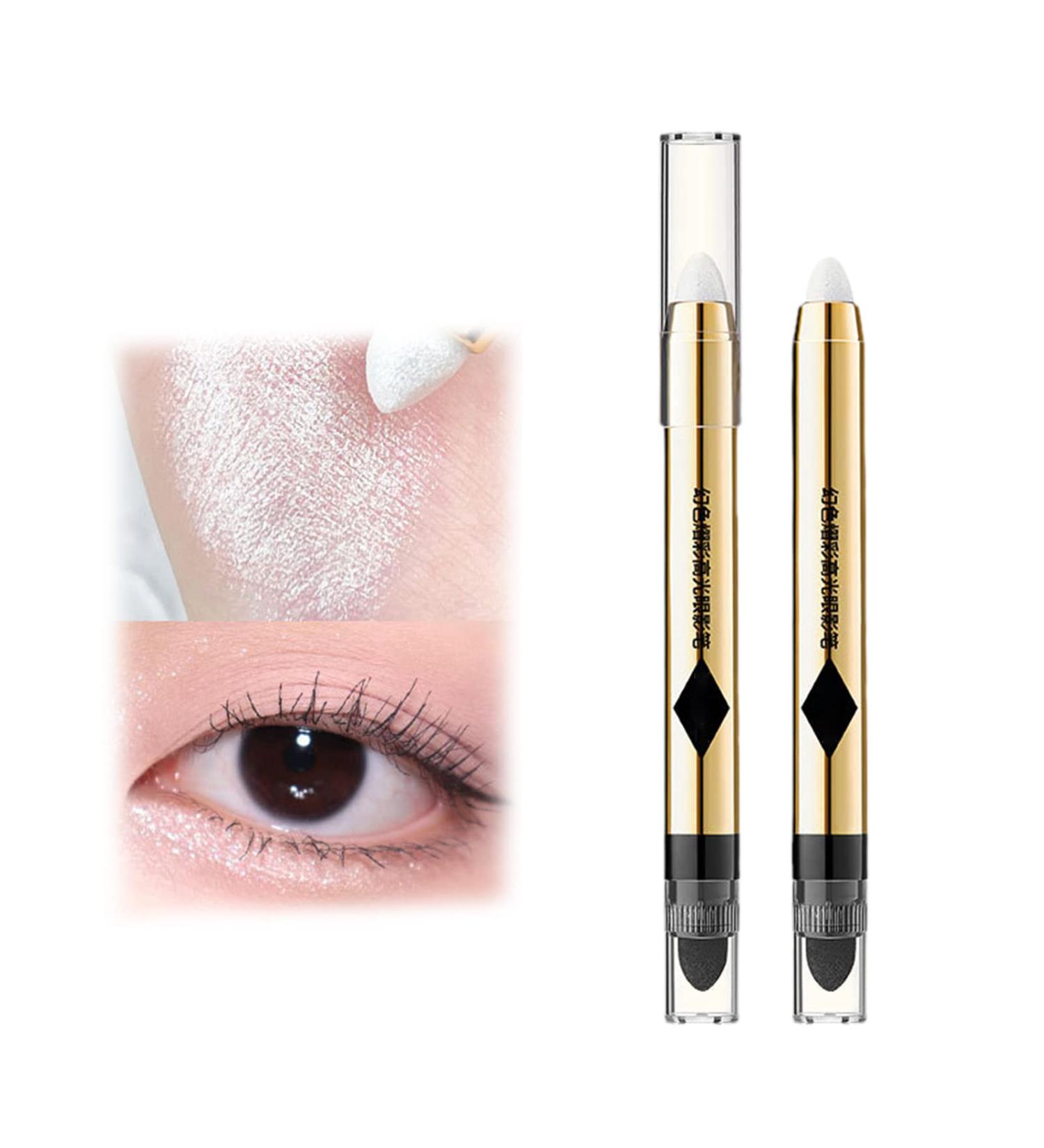 2/6Pack 2-in-1 Pearlescent Eyeshadow Makeup Pen Glitter Eye Makeup 2 in 1 Eyeshadow Stick (2PCS-#1) - Buy Online on GoSupps.com