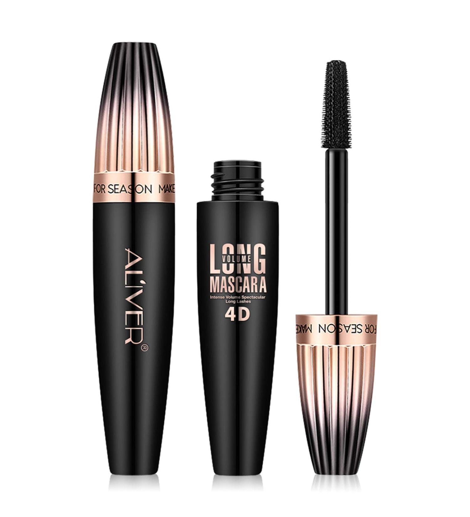 4D Silk Fiber Waterproof Mascara for Longer & Thicker Lashes - Smudge-Proof & Long Lasting (Black) - Buy Online on GoSupps.com