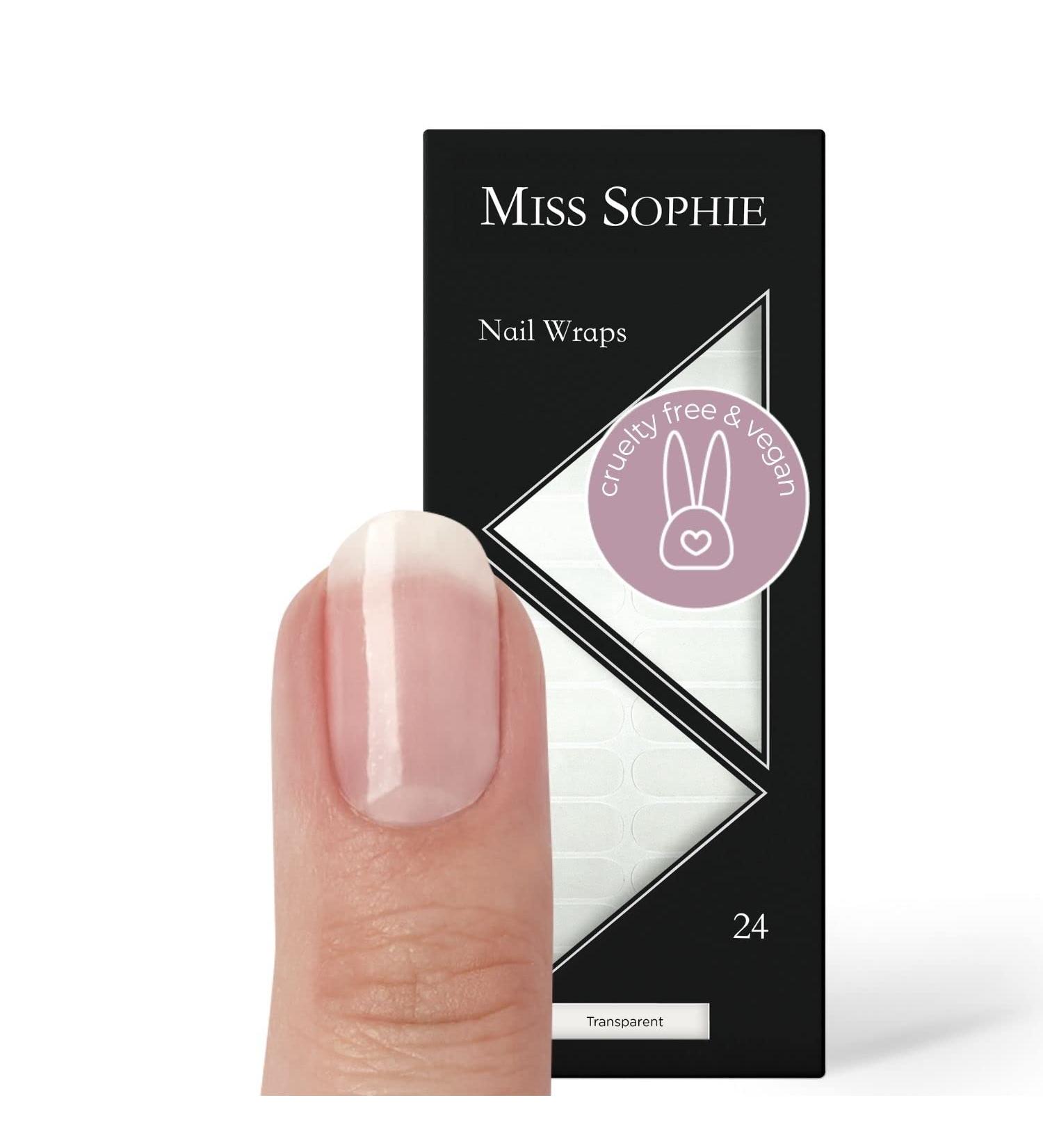 Miss Sophie Nail Wraps - 24 Ultra-Thin Transparent Self-Adhesive Long-Lasting Nail Wraps - Buy Online on GoSupps.com