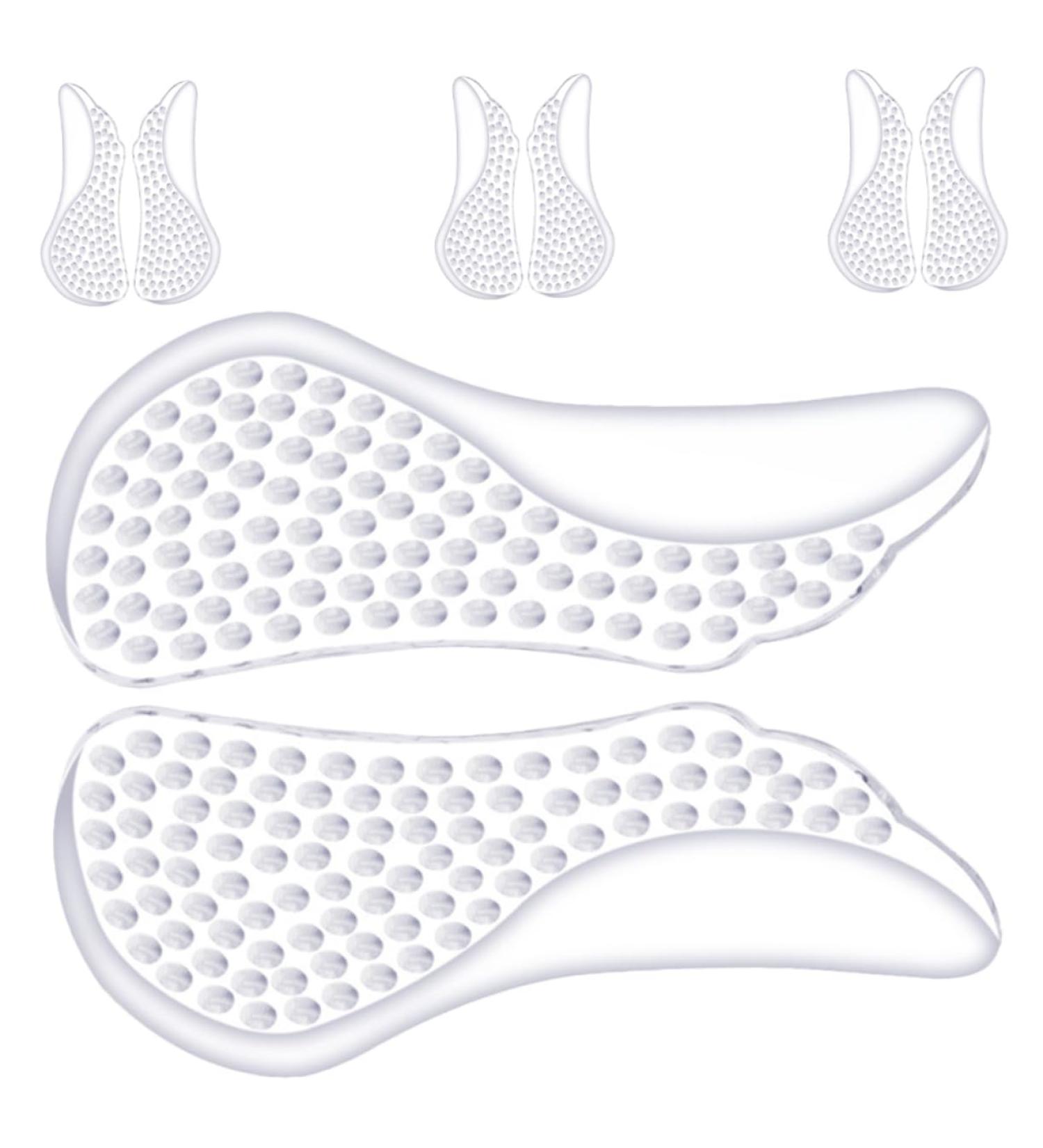 NOLITOY 4 Pairs Clear Metatarsal Pads - Comfort Gel Forefoot Cushion Inserts for High Heels | Ball of Foot Support - Buy Online on GoSupps.com
