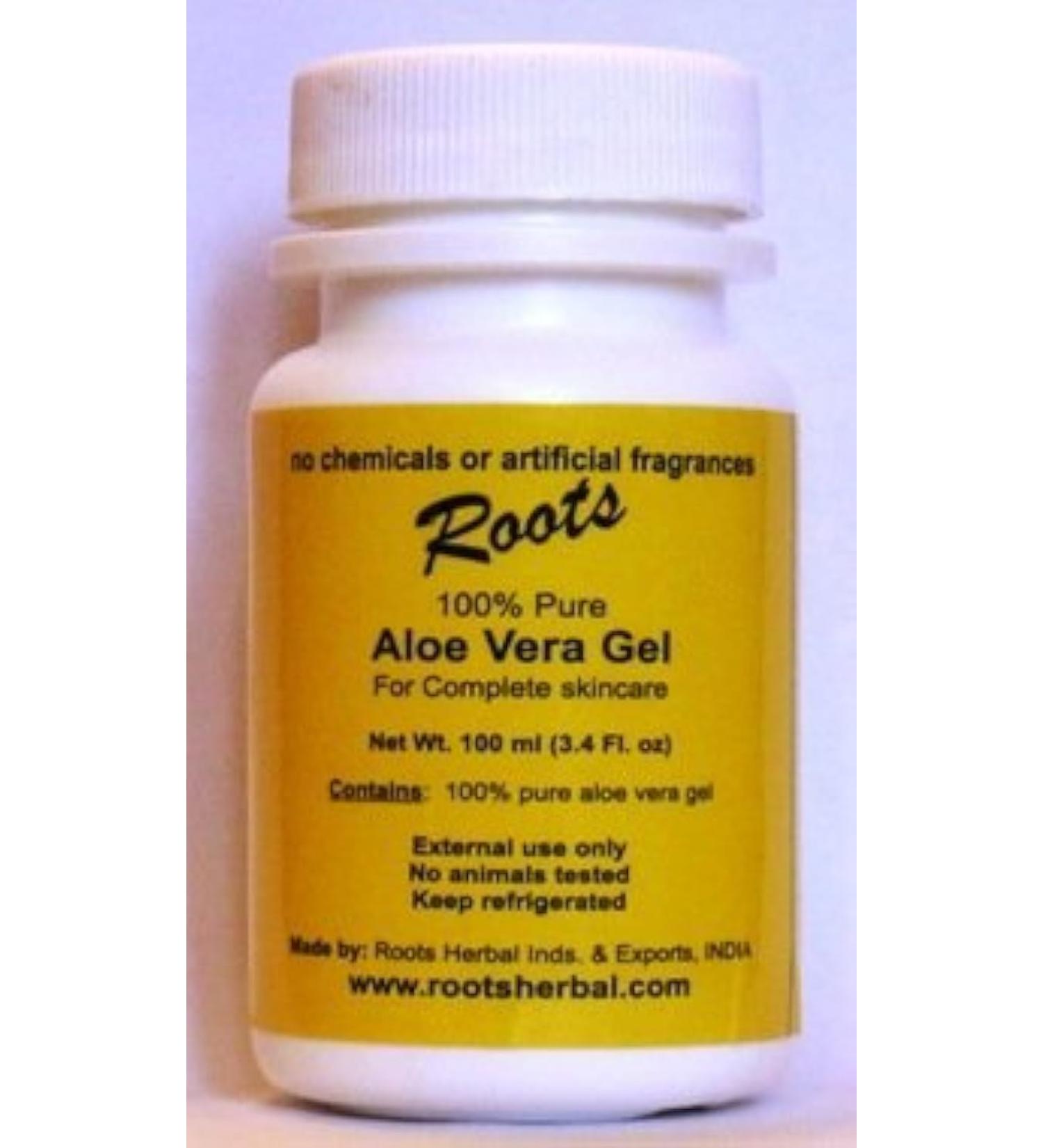 100% Pure Aloe Vera Gel -- Without Chemicals And Without Additives