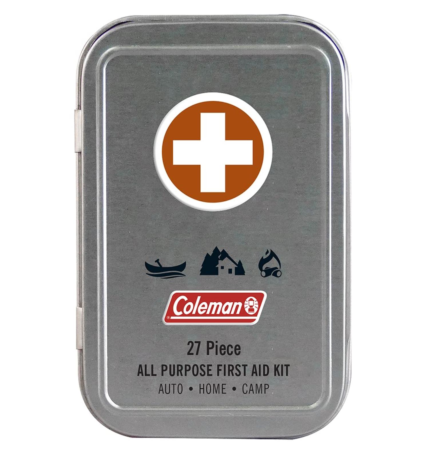 Coleman Mini First Aid Kit - 27 Pieces | Compact All Purpose Emergency Medical Supplies - Buy Online on GoSupps.com