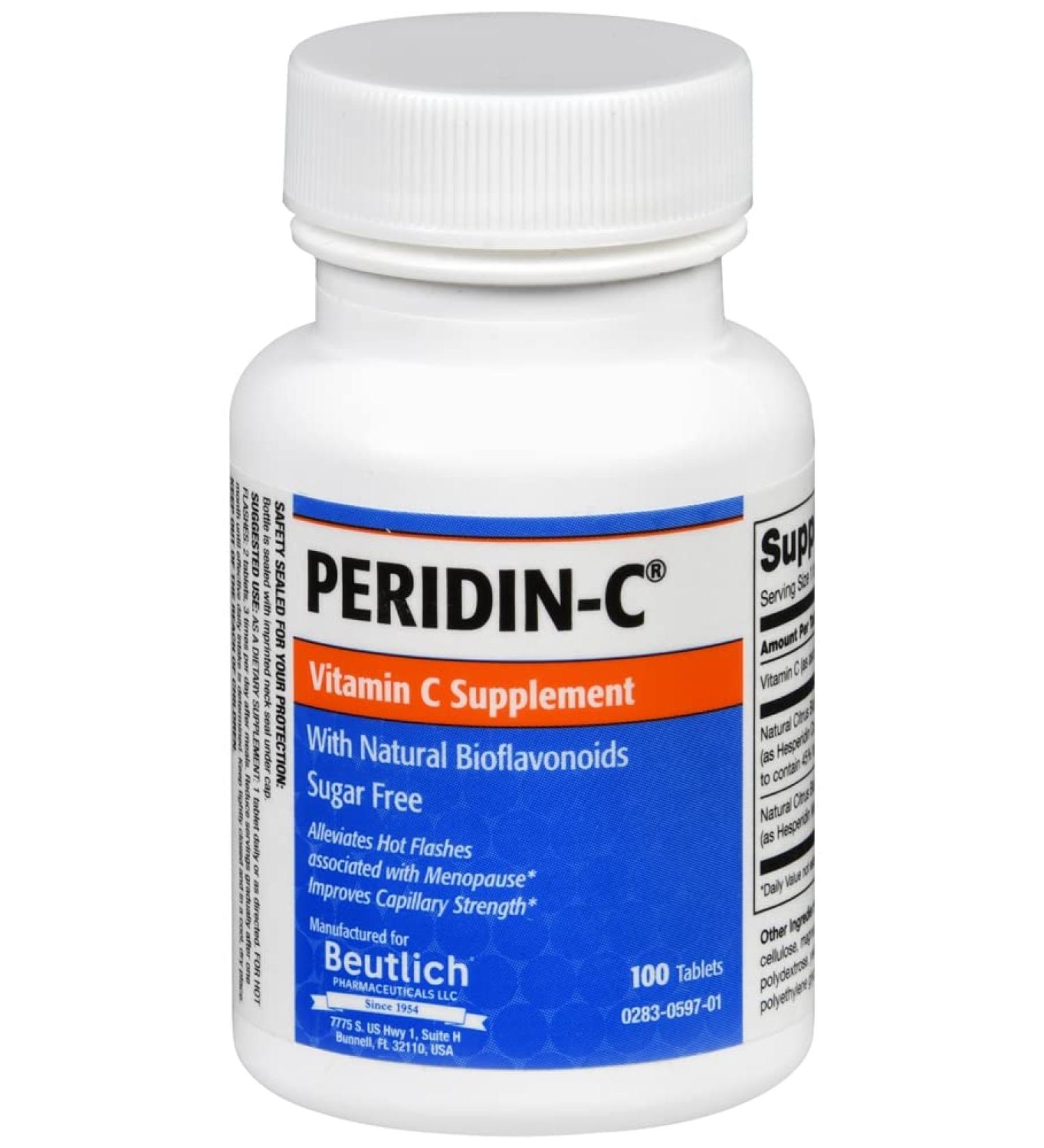 Peridin-C Vitamin C Supplement Tabs 100 Count - Immune Support - Buy Online on GoSupps.com