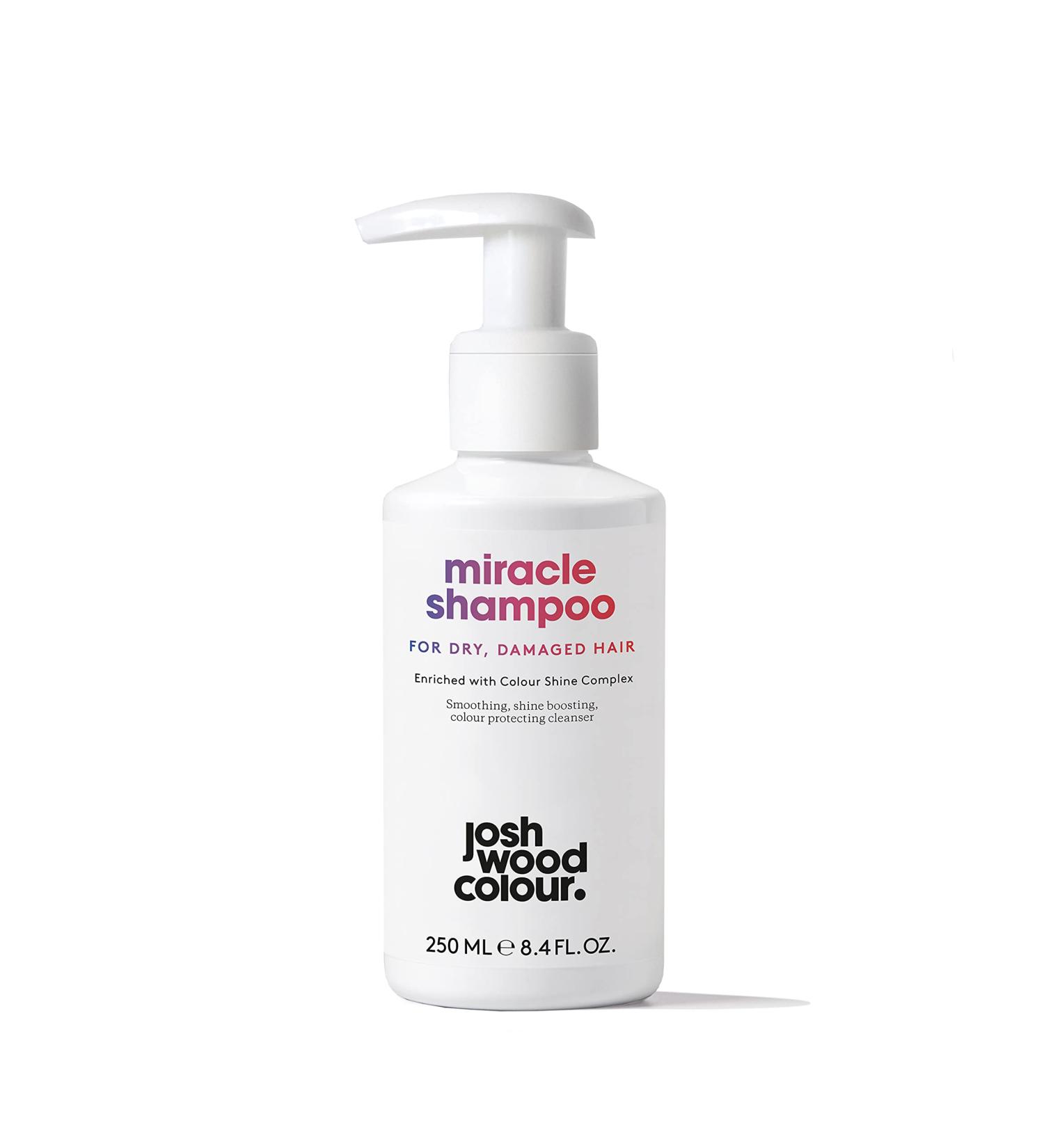 Josh Wood Miracle Shampoo (For Dry Damaged Hair) - Colour Shine Complex with unique active ingredients hydrates and protects natural and colour-treated hair - Sulphate Free (250ml) Miracle Shampoo For Dry Damaged Hair - Buy Online on GoSupps.com