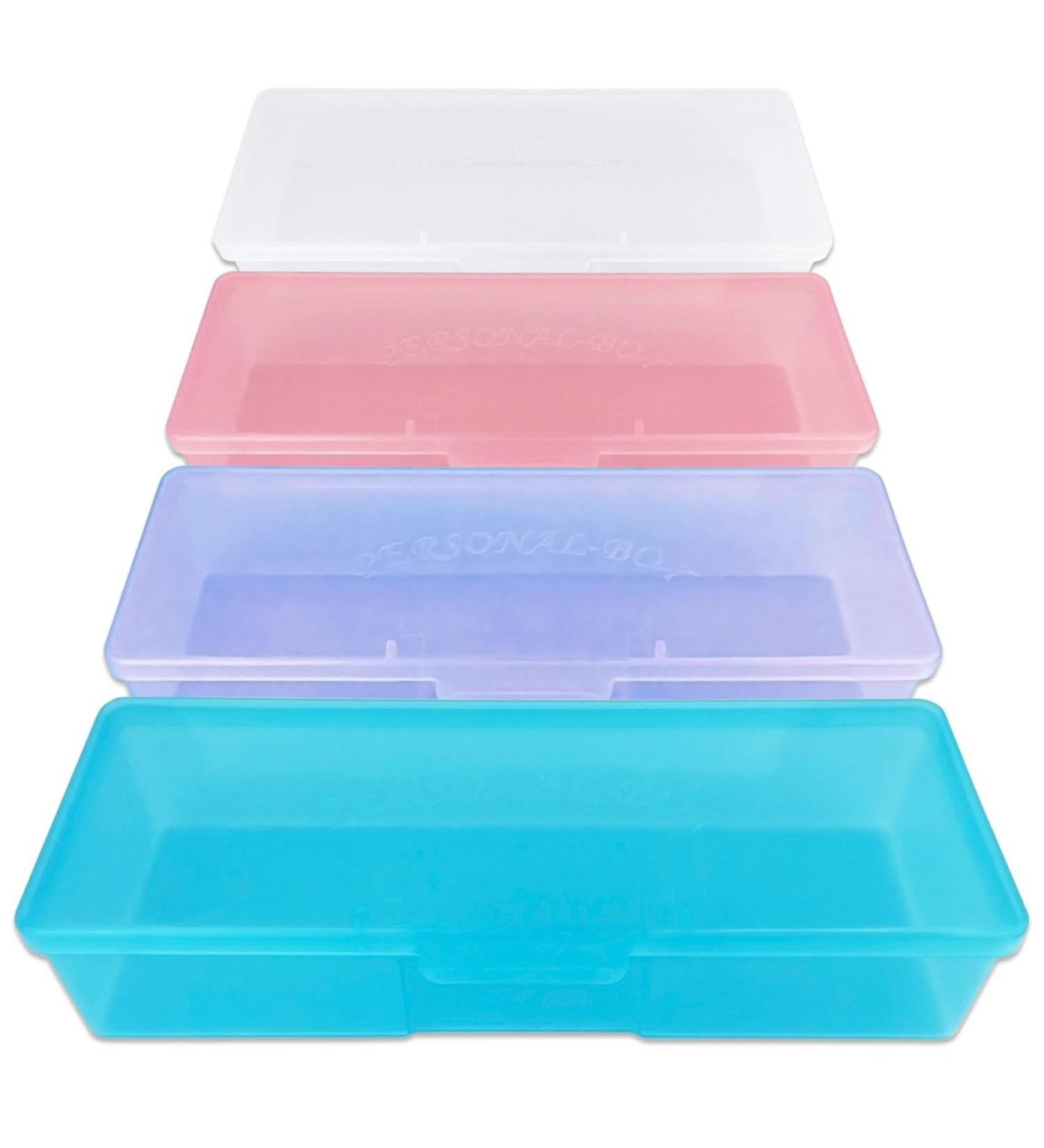Beauticom Large Personal Box Storage Case for Manicurist Nails Pedicure - 4 Piece Mix Color Set - Buy Online on GoSupps.com