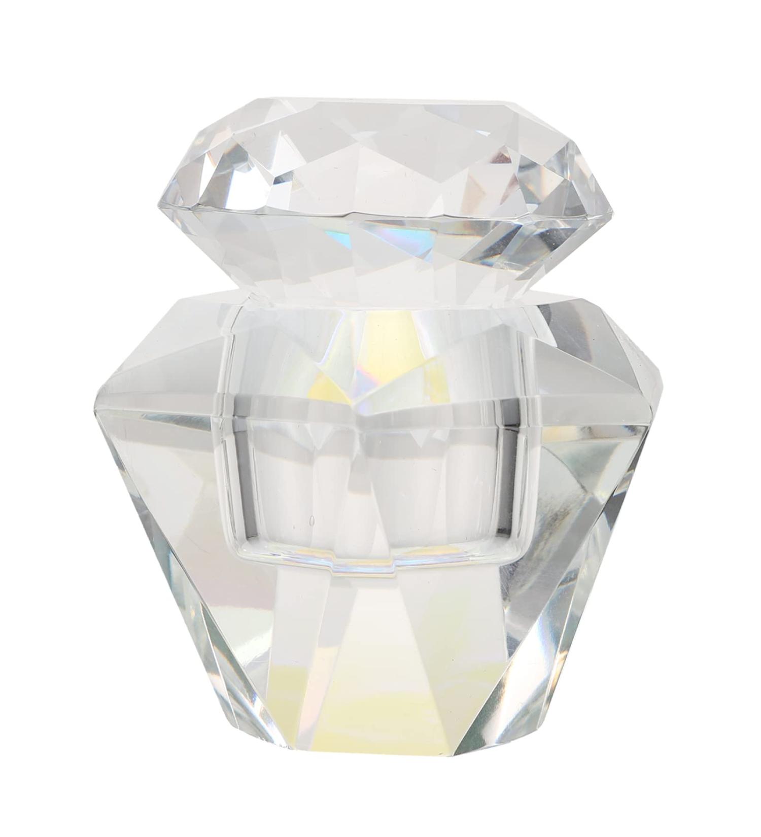 FRCOLOR 1pc Nail Art Crystal Cup Dappen Dish Bowl Nail Powder Dish Acrylic Nail Supplies Glass Tumbler with Lid Crystal Dappen Dish Glass Nail Dish Nail Tech White Crystal Symphony Gel 5.5x5.5cm White - Buy Online on GoSupps.com