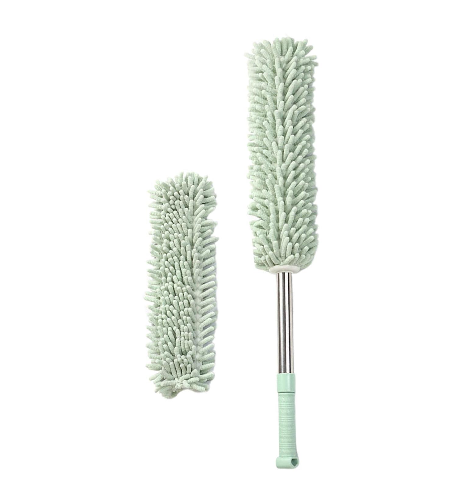 Elegant Telescopics Dusters with Washable Cloth Soft Brush for Home and Office Cleaner Light Green Telescopic model plu - Buy Online on GoSupps.com