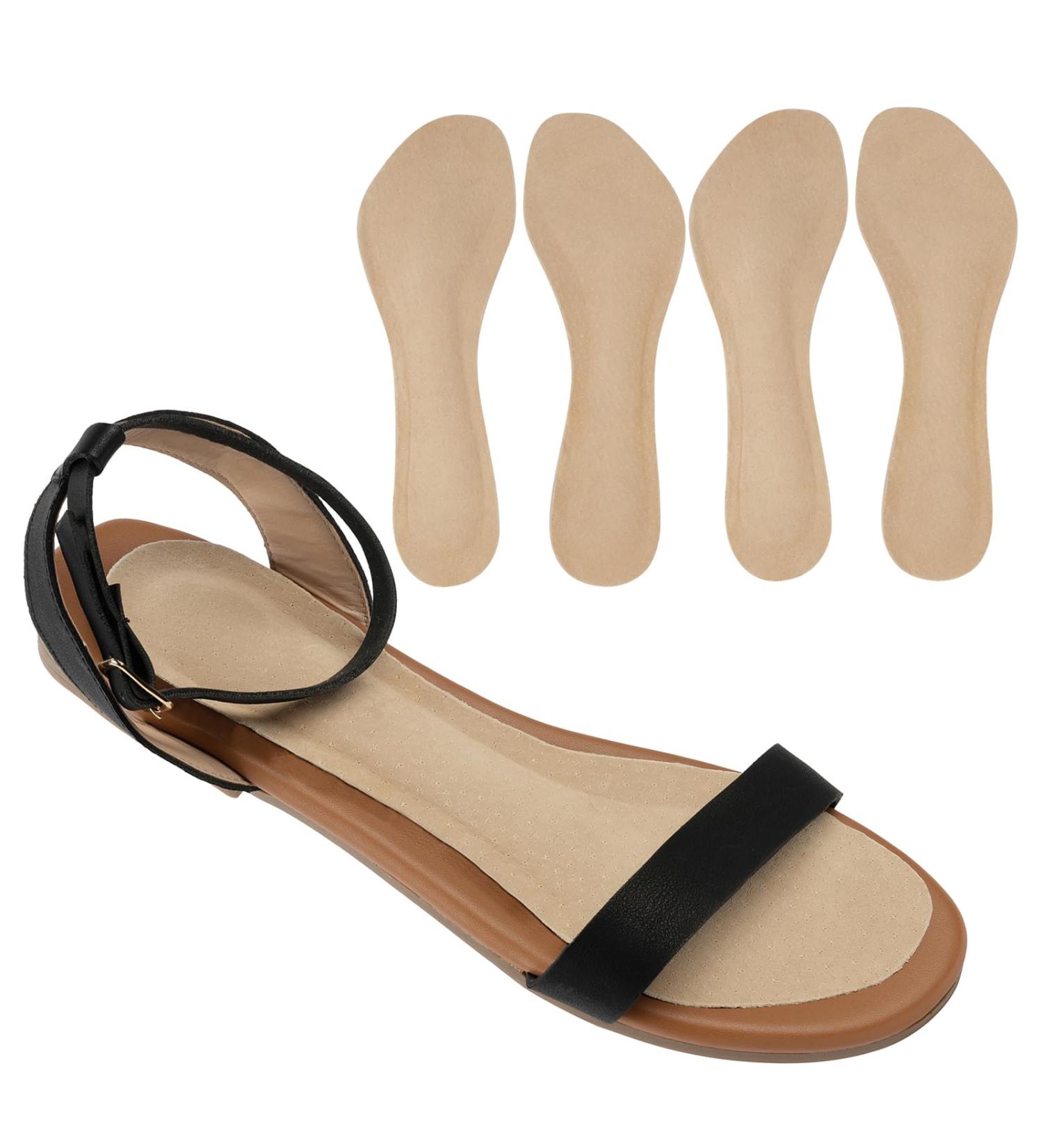 Buy Pigskin Non-Slip High Heel Cushion Inserts - 2 Pairs for Women (Sizes 5-8) - Arch Support & Pain Relief for Dress Shoes Flats Boots & Sandals - Buy Online on GoSupps.com