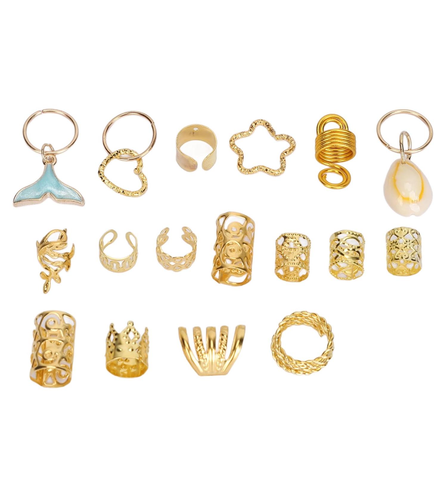 Dreadlocks Hair Jewelry Hair Accessories Coils Cuffs Rings Clip Vintage Style for Parties Film Festivals Weddings Unisex - Buy Online on GoSupps.com