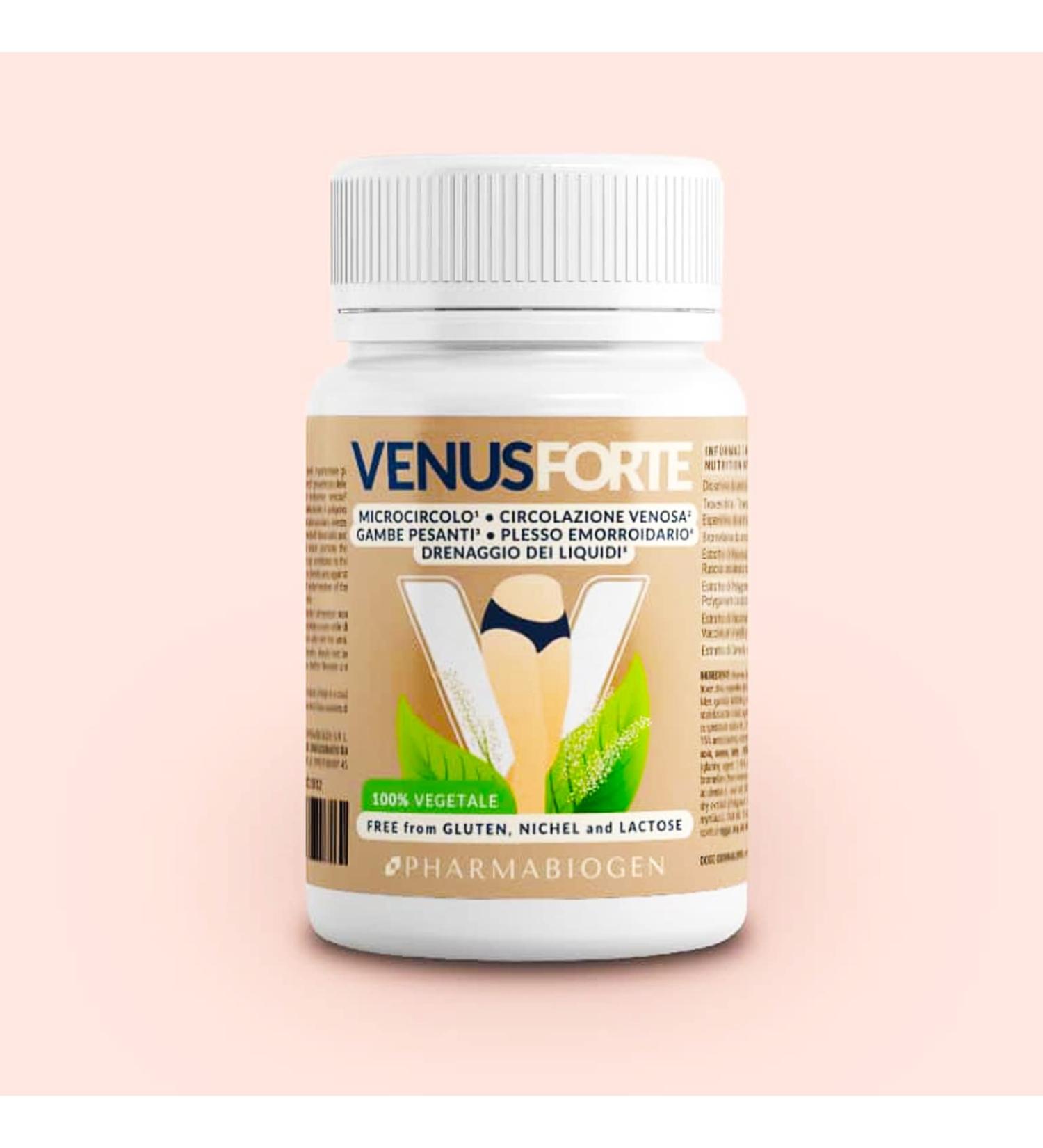Pharmabiogen Venus Forte circulation cellulite and drainage consisting of 60 capsules