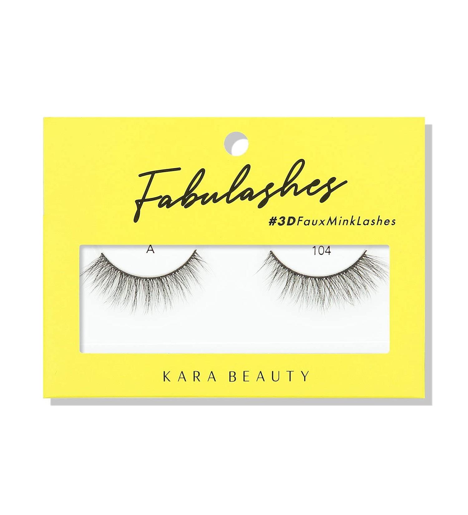 KARA BEAUTY FABULASHES 3D Faux Mink False Eyelashes - Style A104