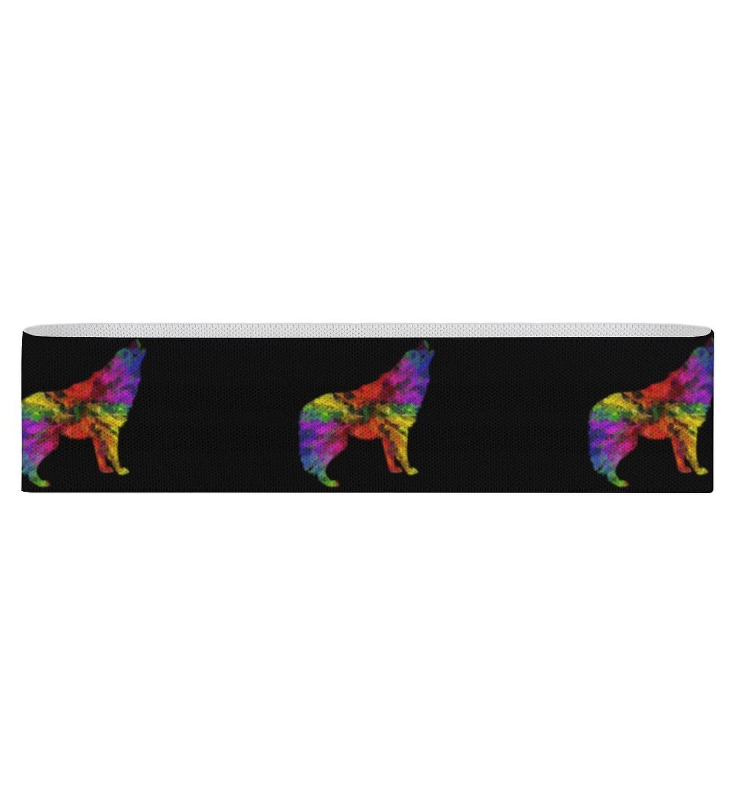 Buy Rainbow Wolf Yoga Workout Bands | Comfort Legs & Booty Resistance Straps for Physical Therapy - International Shipping - Buy Online on GoSupps.com