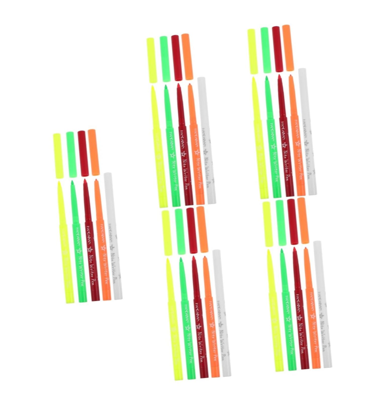 Beavorty 25 Pcs Halloween Paint Pen Women Makeup Tool Make up Highlighter Fluorescence Eyeliner Pen Plastic 12.00X0.80X0.80CMx5pcs Assorted Colorx5pcs - Buy Online on GoSupps.com