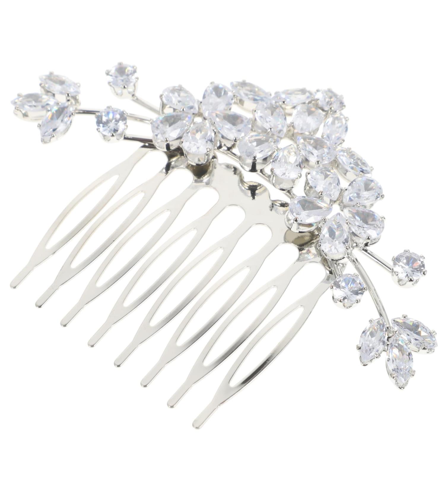 FRCOLOR Bride Wedding Hair Comb Flower Side Comb - Buy Online on GoSupps.com