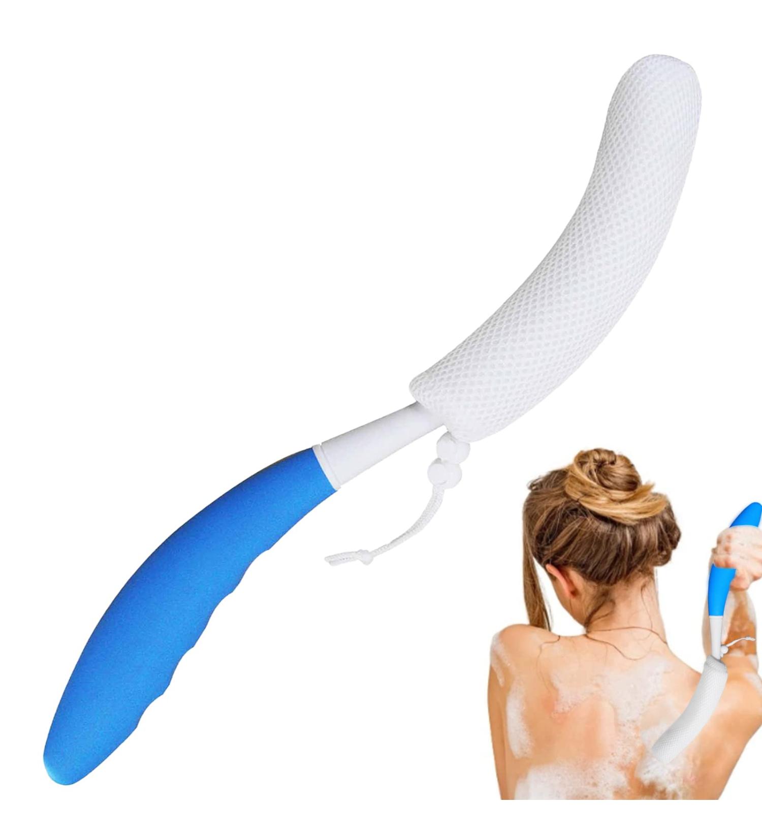 KkaFFe Long Handle Bath Brush - Anti-Slip Curve Shower Back Scrubber - Buy Online on GoSupps.com