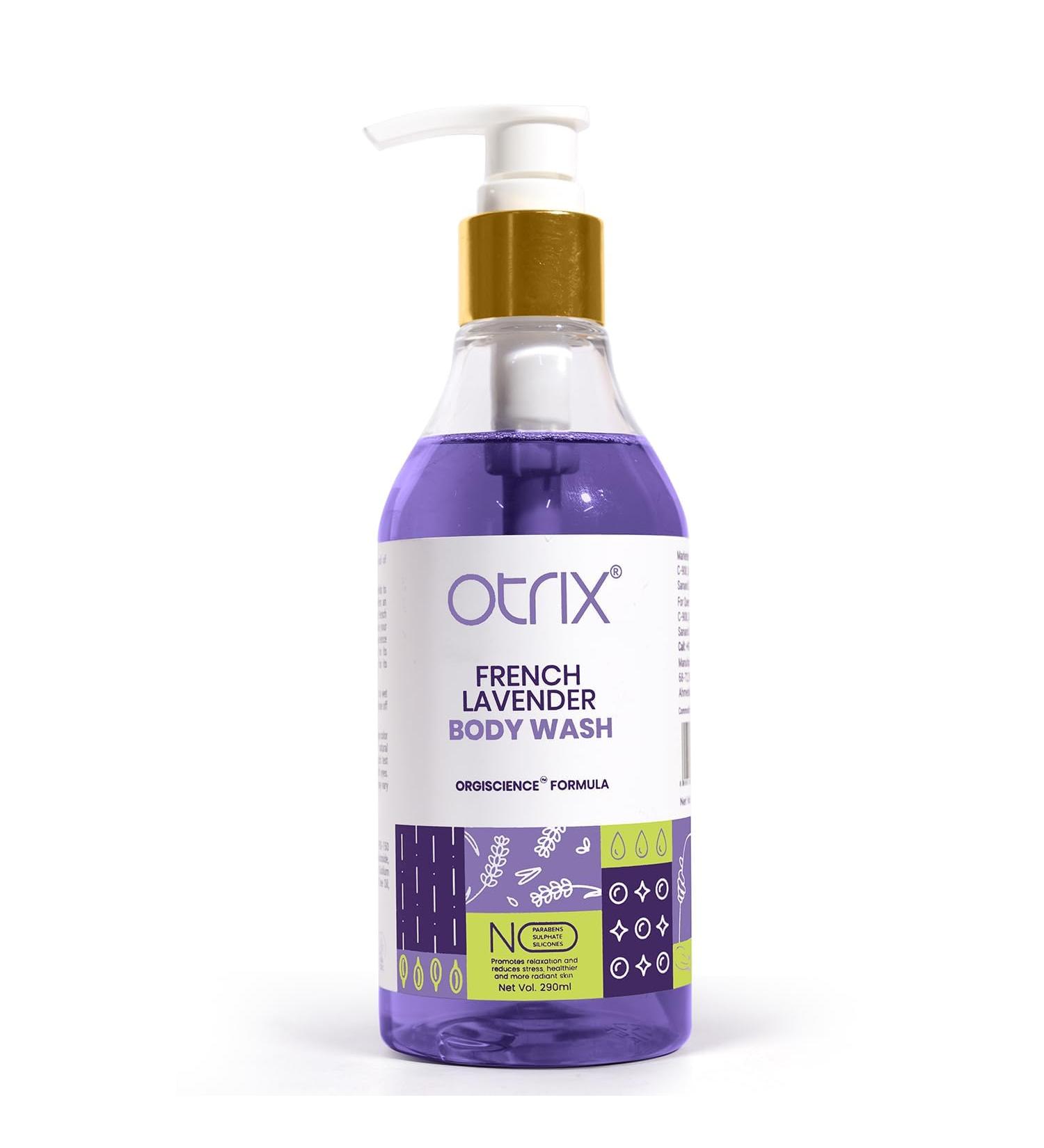 O.trix French Lavender Body Wash | Soothing Shower Gel for All Skin Types | Calming Aromatherapy | Natural Ingredients | Unisex 290ml - Buy Online on GoSupps.com