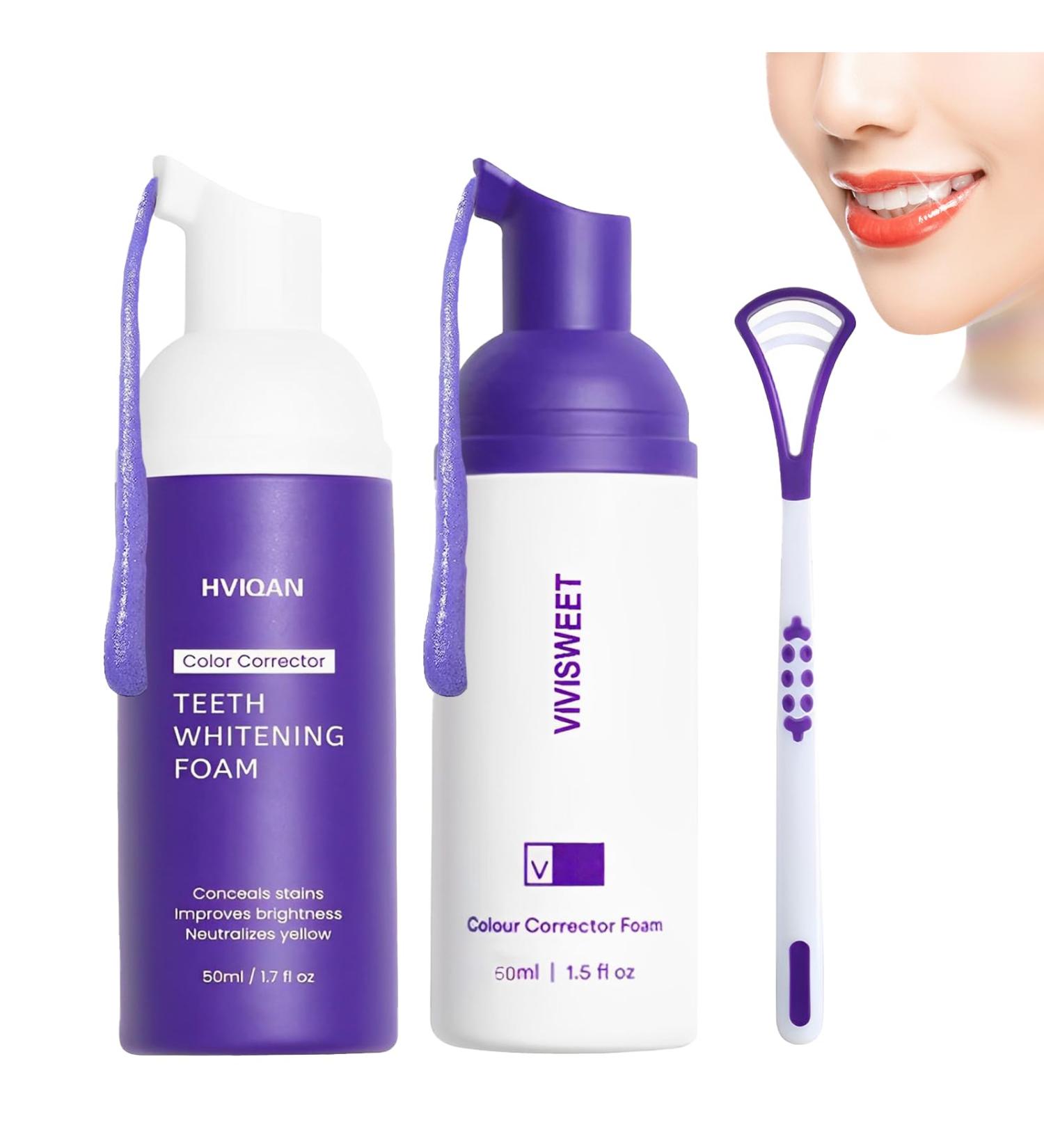 Buy IJHYGD 2 PCS His Smile Lila Toothpaste | Purple Teeth Whitening & Color Corrector Serum for White Teeth - Buy Online on GoSupps.com