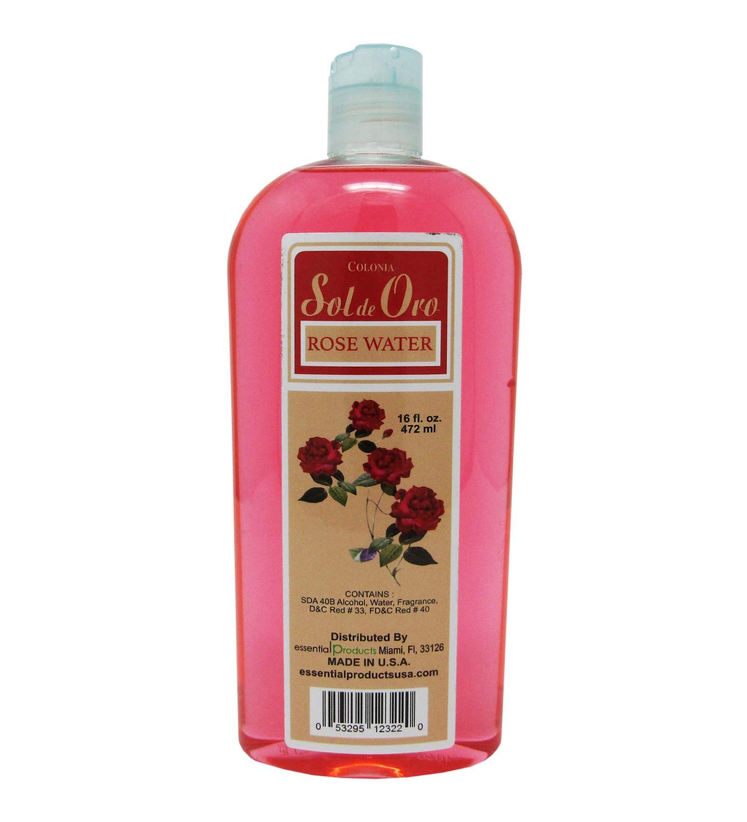 Sol de Oro Rose Water Cologne 16 oz - Buy Online on GoSupps.com
