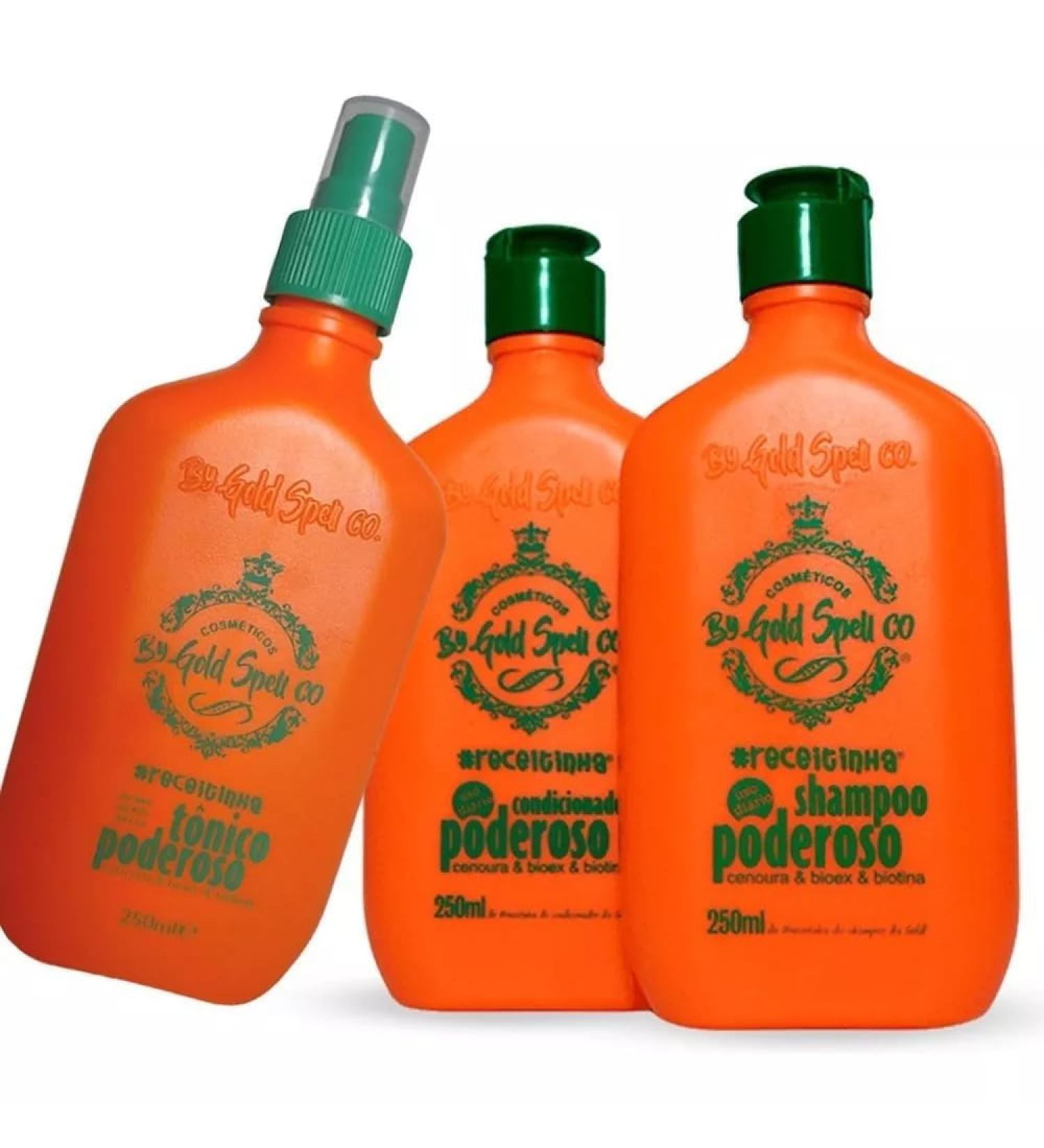 Tonique puissant + shampoing + revitalisant - Gold Spell - Traitement capillaire. - Buy Online on GoSupps.com