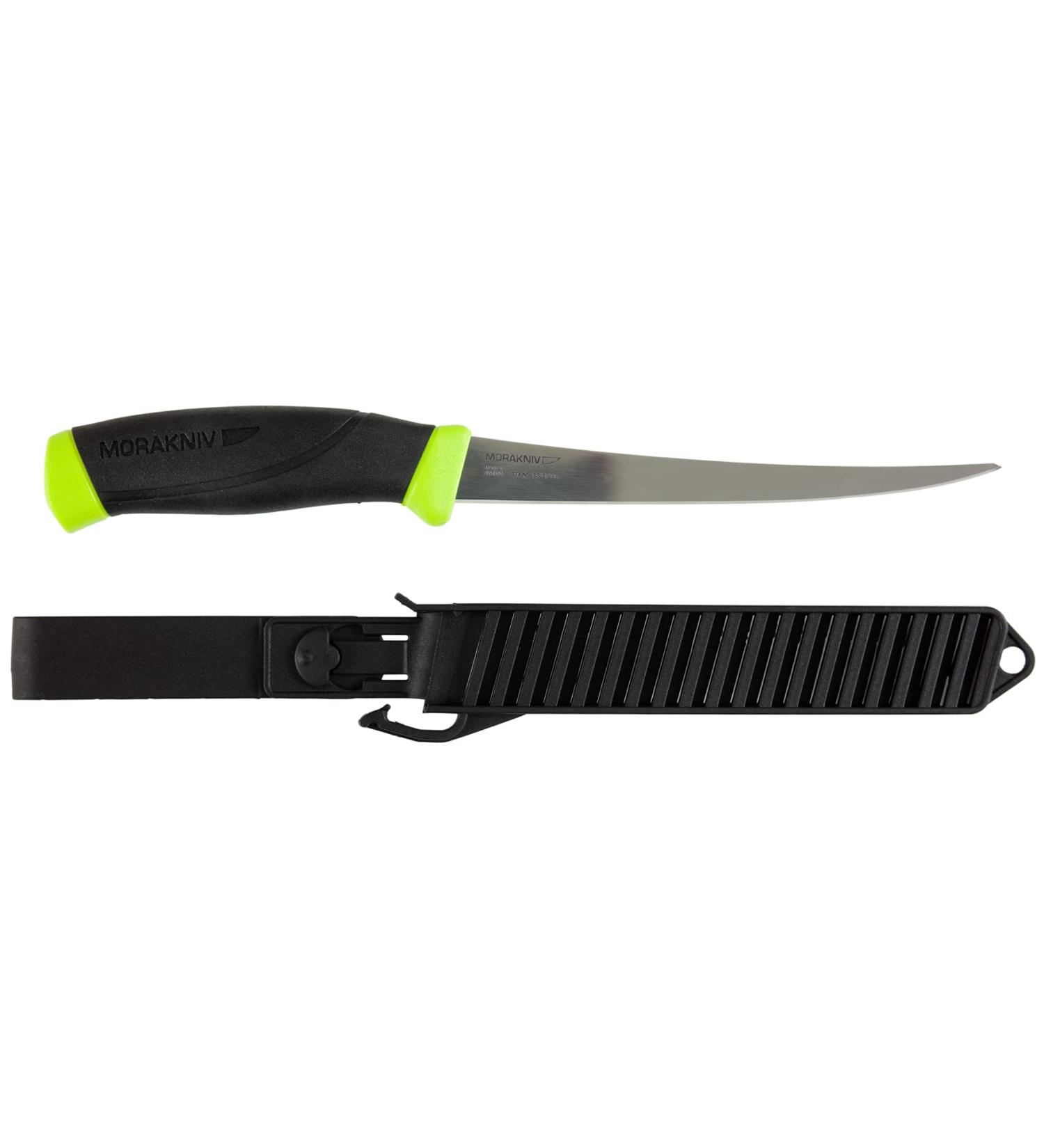 Morakniv Companion Fish Fillet Knife - 15.4 cm Sandvik Stainless Steel with Sheath - Black/Yellow | International Shipping Available - Buy Online on GoSupps.com