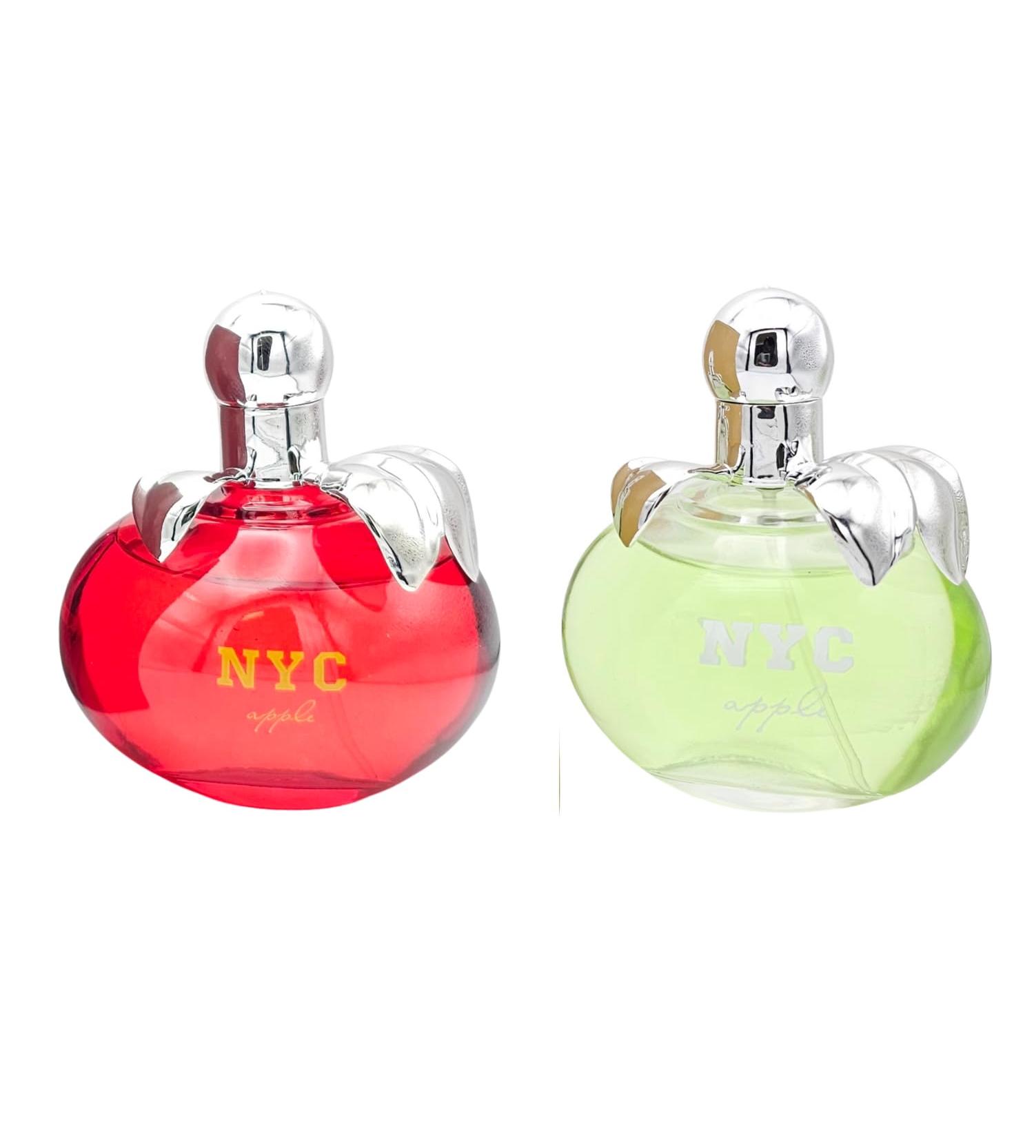 NYC Apple Perfume combo set of (red & Green) (Impression of Be Delicious) 3.4 Fl oz each Eau De Parfum (Pack of 2) - Buy Online on GoSupps.com