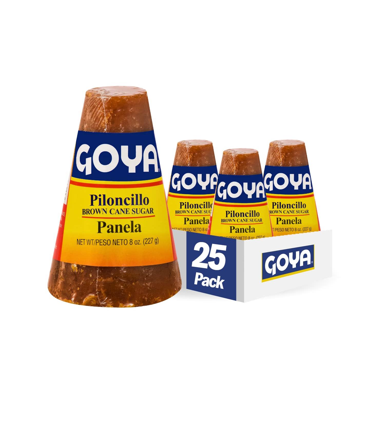 Goya Foods Panela Brown Sugar Cane 8 Ounce (Pack of 25) - Authentic Latin Sweetener for Cooking and Baking - Buy Online on GoSupps.com