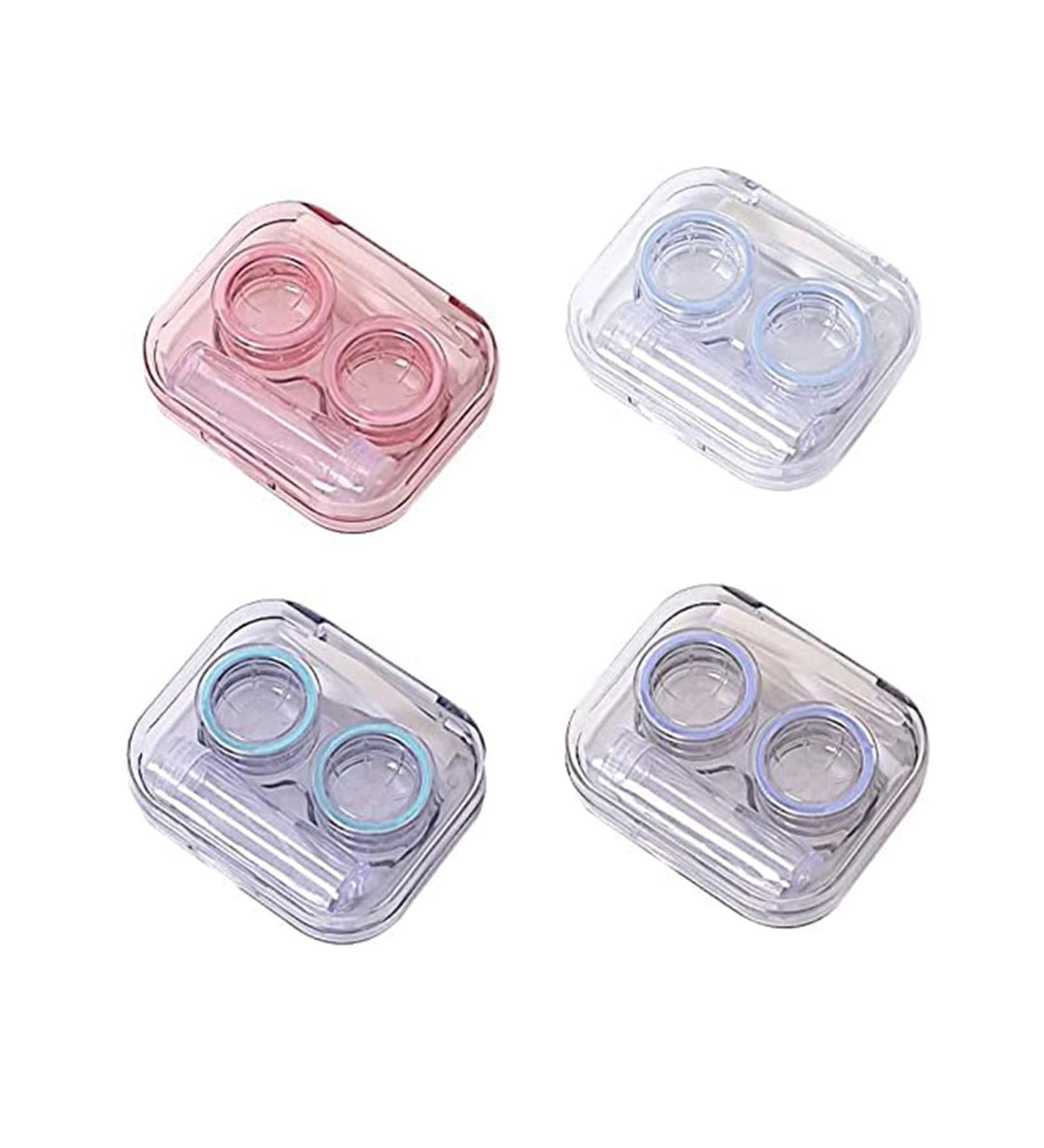 Bantre 4-Piece Transparent Contact Lens Containers - Portable Travel-Friendly & Ideal for Home Use - Buy Online on GoSupps.com