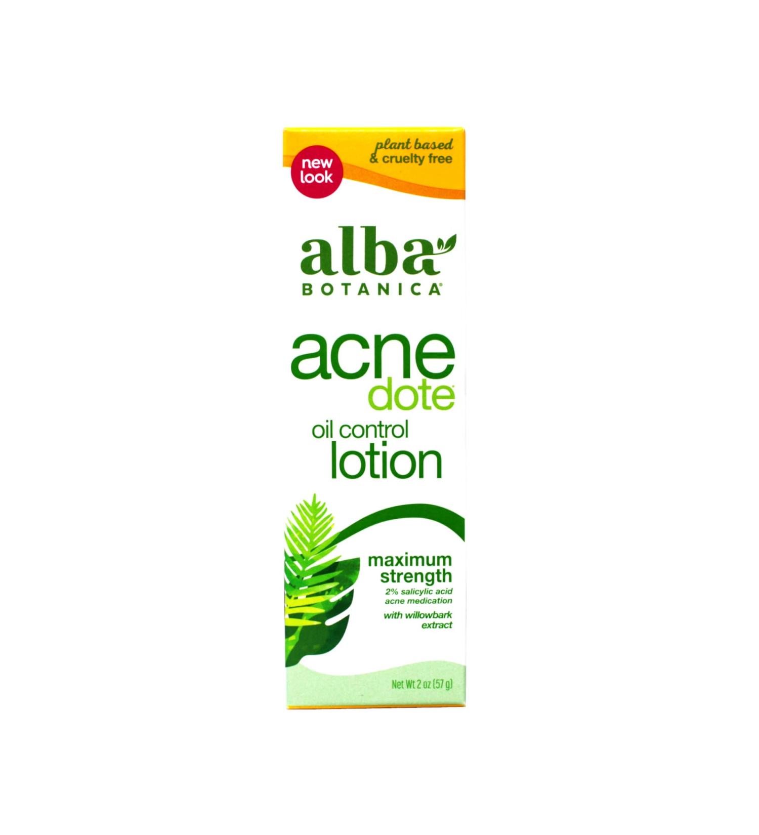 Alba Botanica Acnedote Oil Control Lotion 2 oz - Best Acne Treatment for Clear Skin | Shop Internationally - Buy Online on GoSupps.com